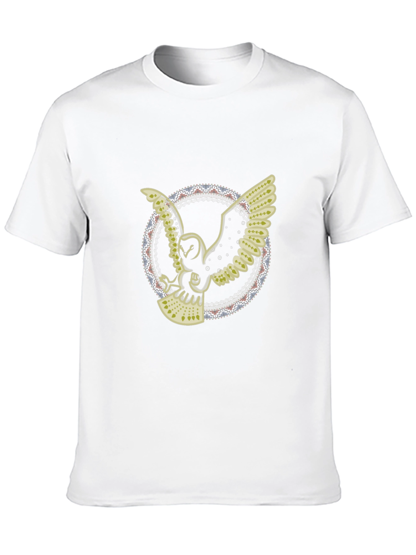Owl Graphic Print Black T-Shirt