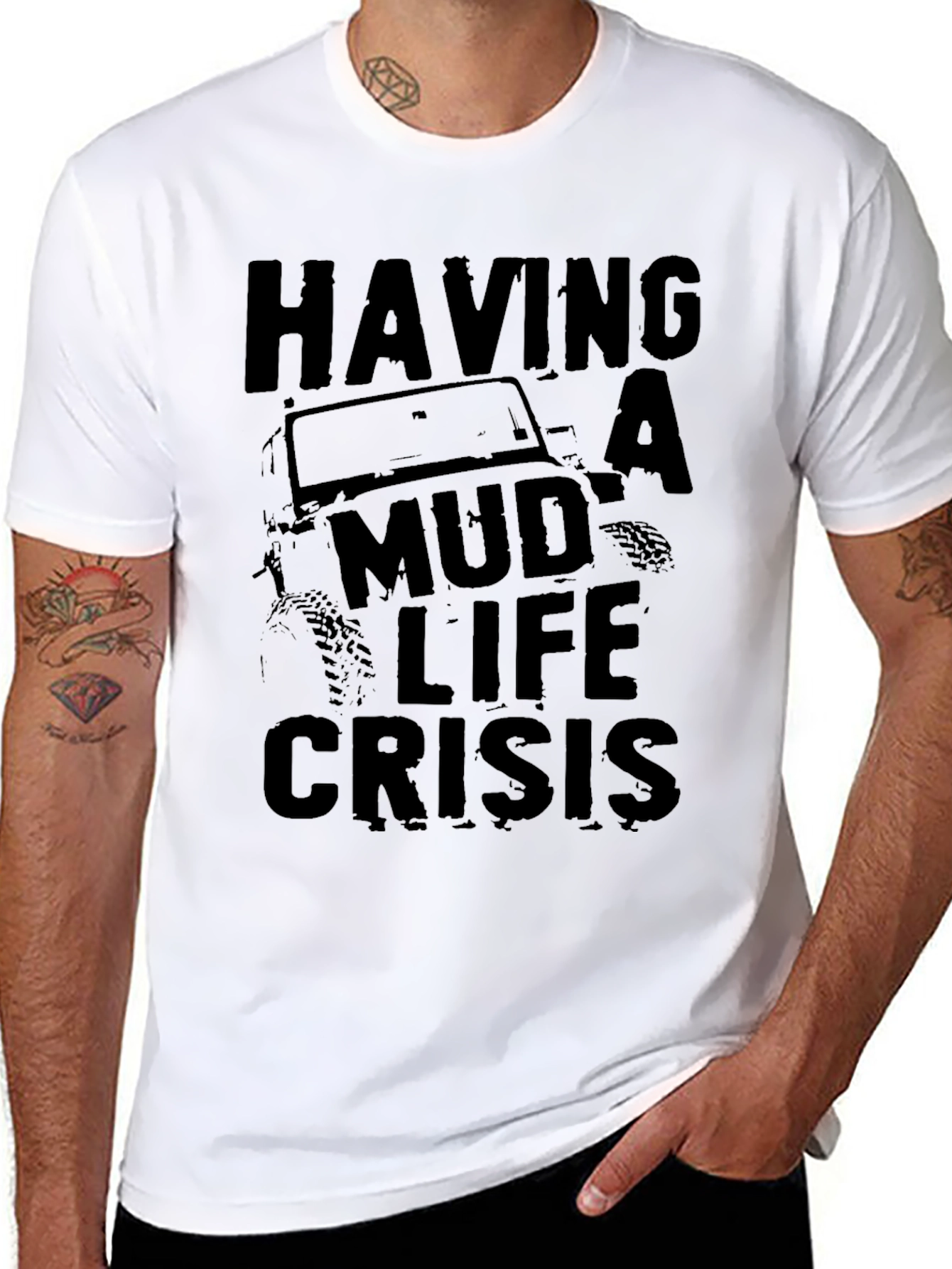 Mud Life Crisis Graphic T-Shirt - Off-Road Adventure