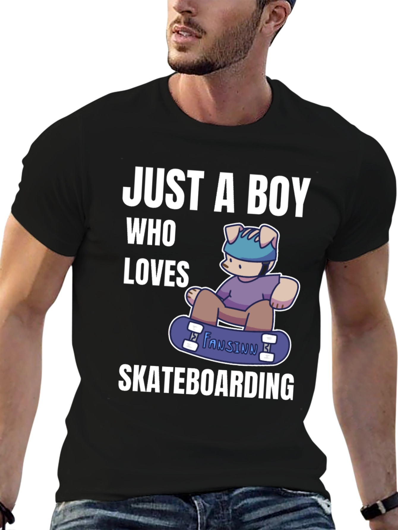 Boy Who Loves Skateboarding T-Shirt