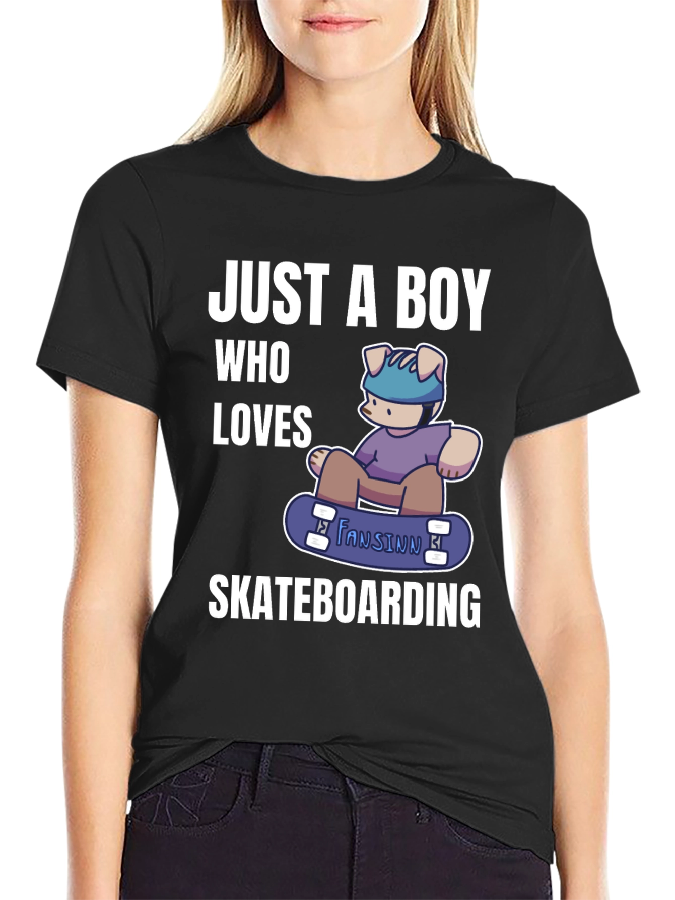 Boy Who Loves Skateboarding T-Shirt