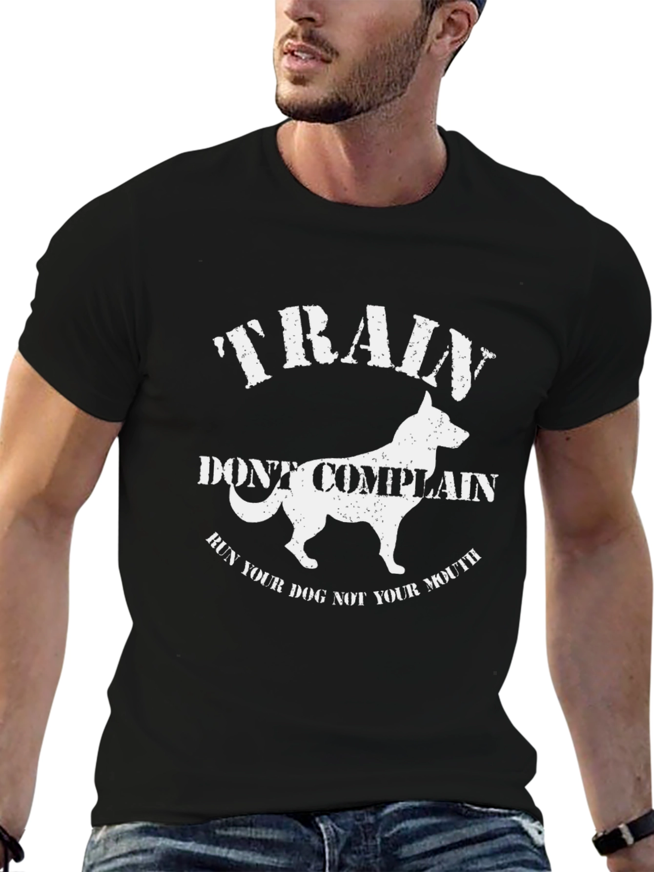 Train Dont Complain Dog T-Shirt