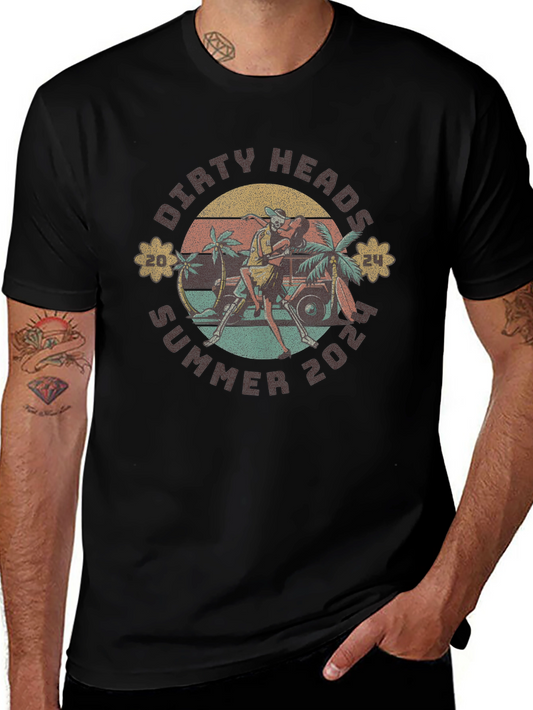 Dirty Heads Summer 2024 Black Graphic T-Shirt