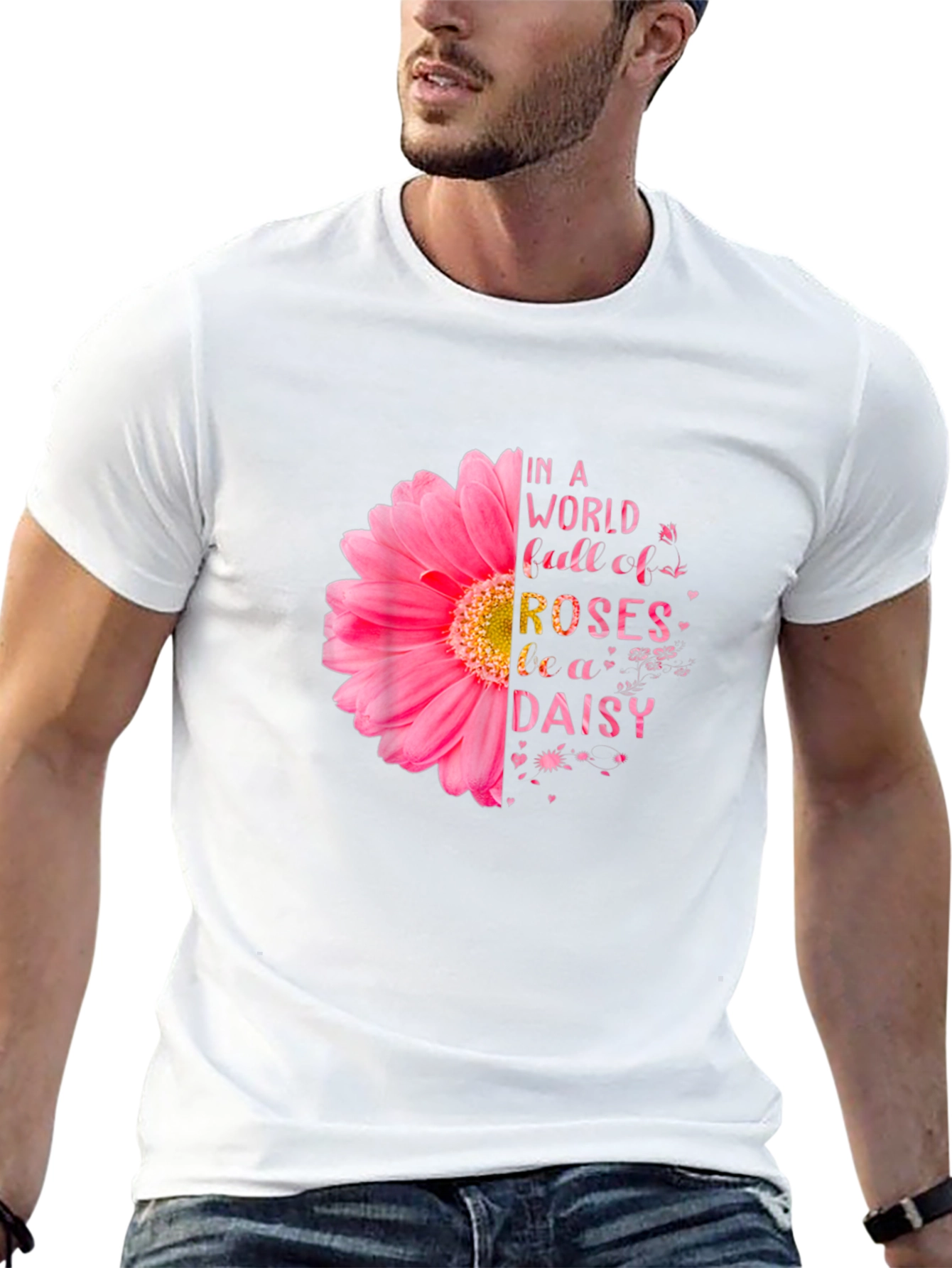 Be a Daisy T-Shirt - Floral Design