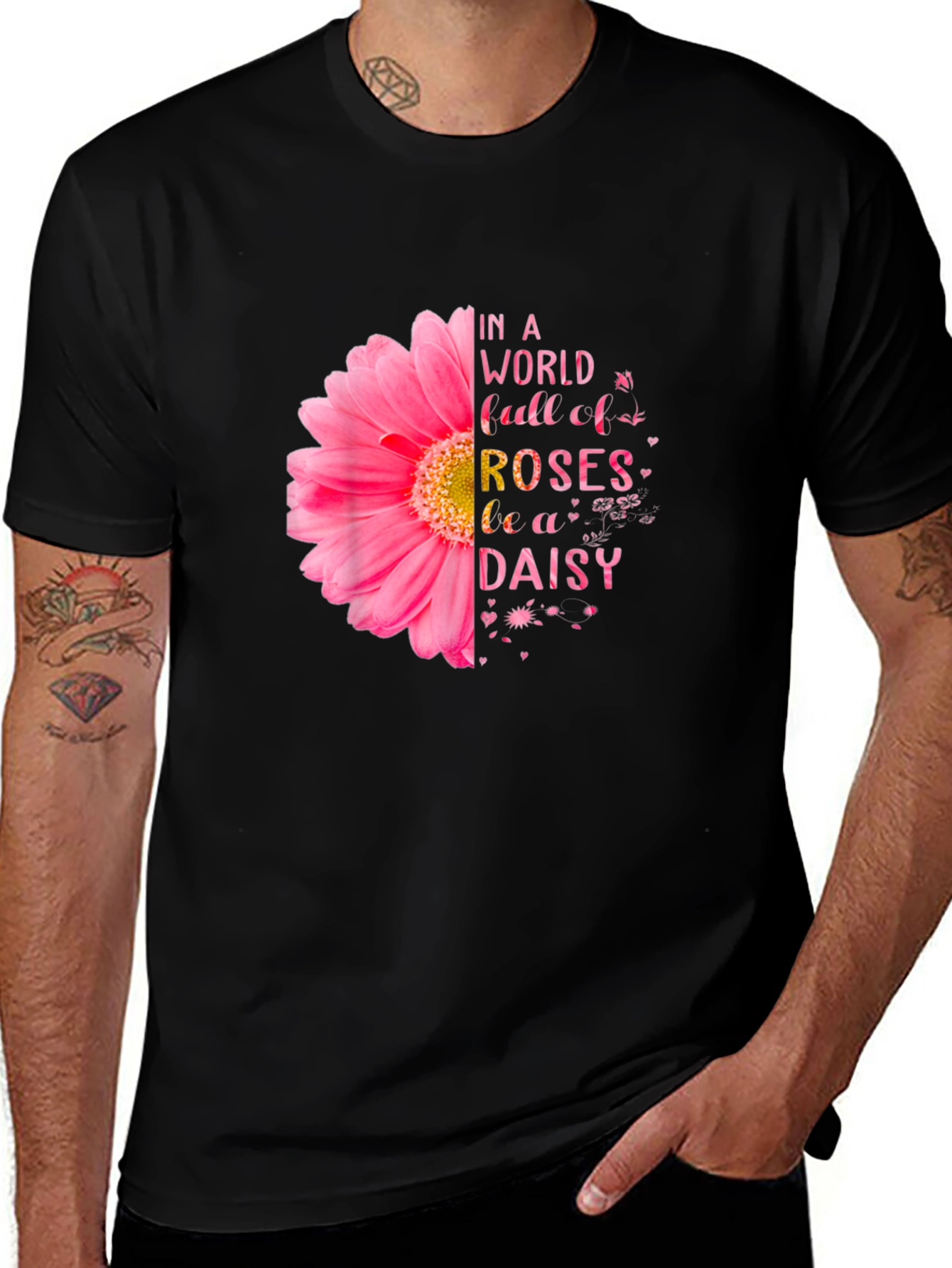 Be a Daisy T-Shirt - Floral Design