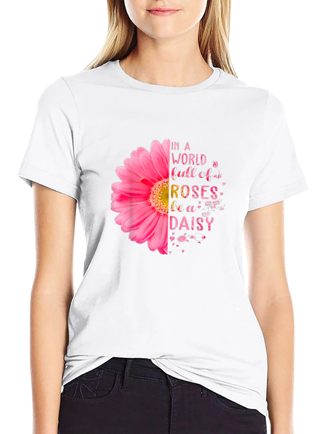 Be a Daisy T-Shirt - Floral Design