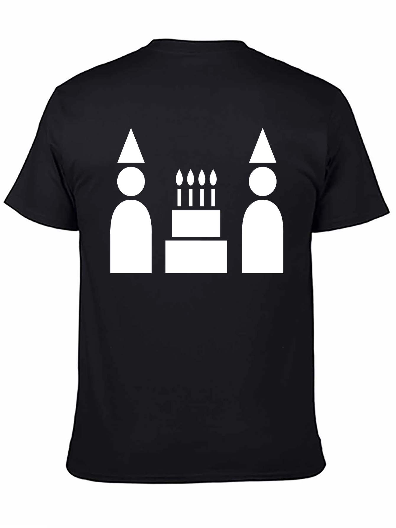 Party Time Graphic Tee - Black Cotton Blend