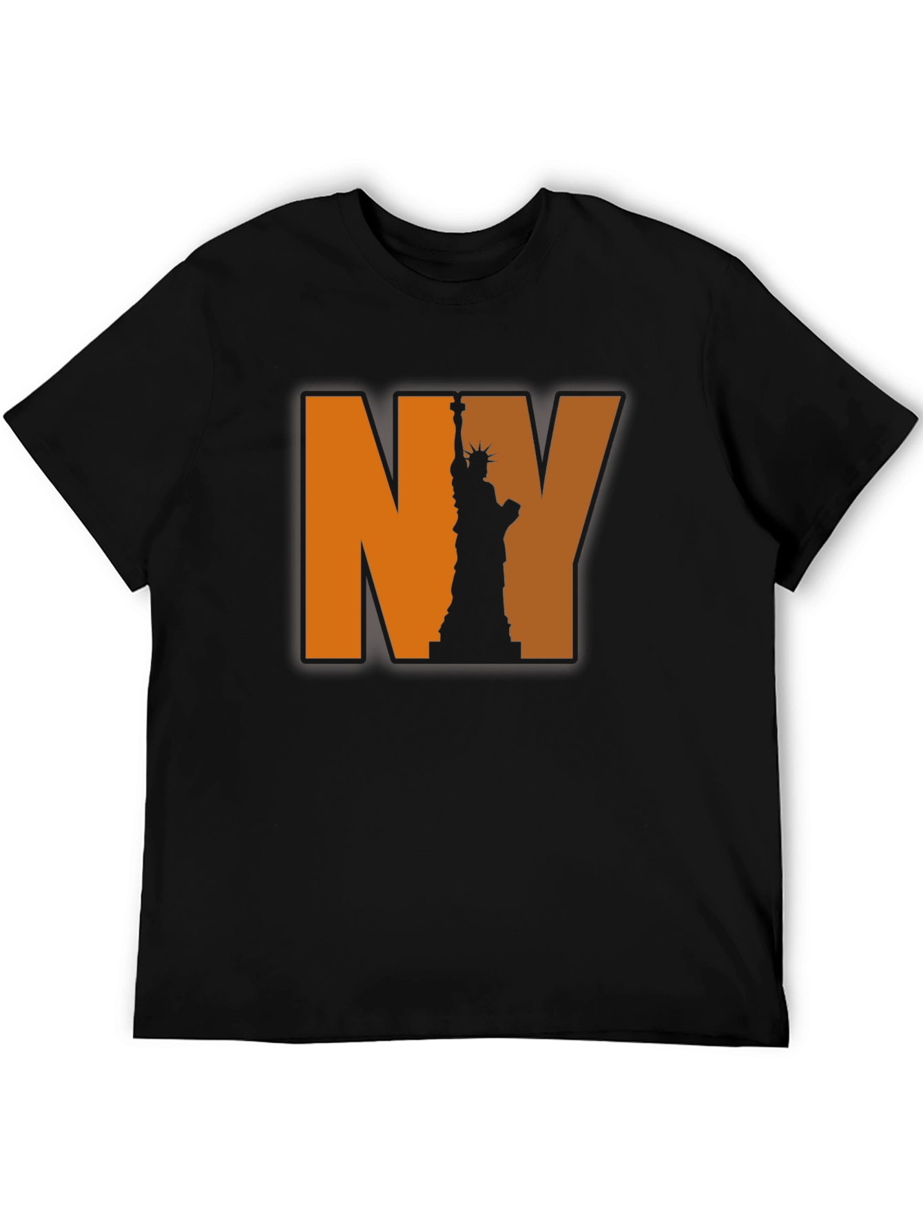 NY Statue of Liberty Graphic Tee - Black