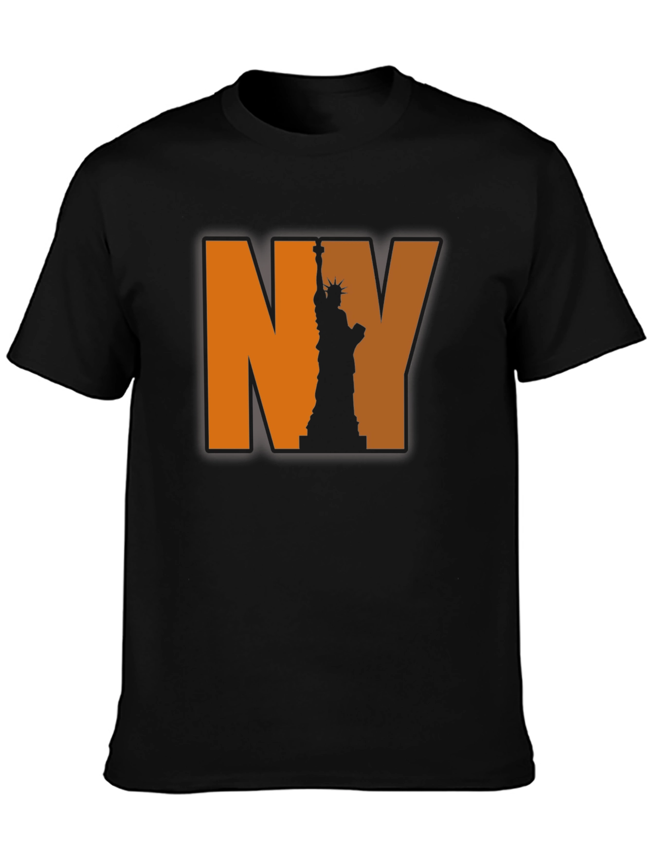 NY Statue of Liberty Graphic Tee - Black