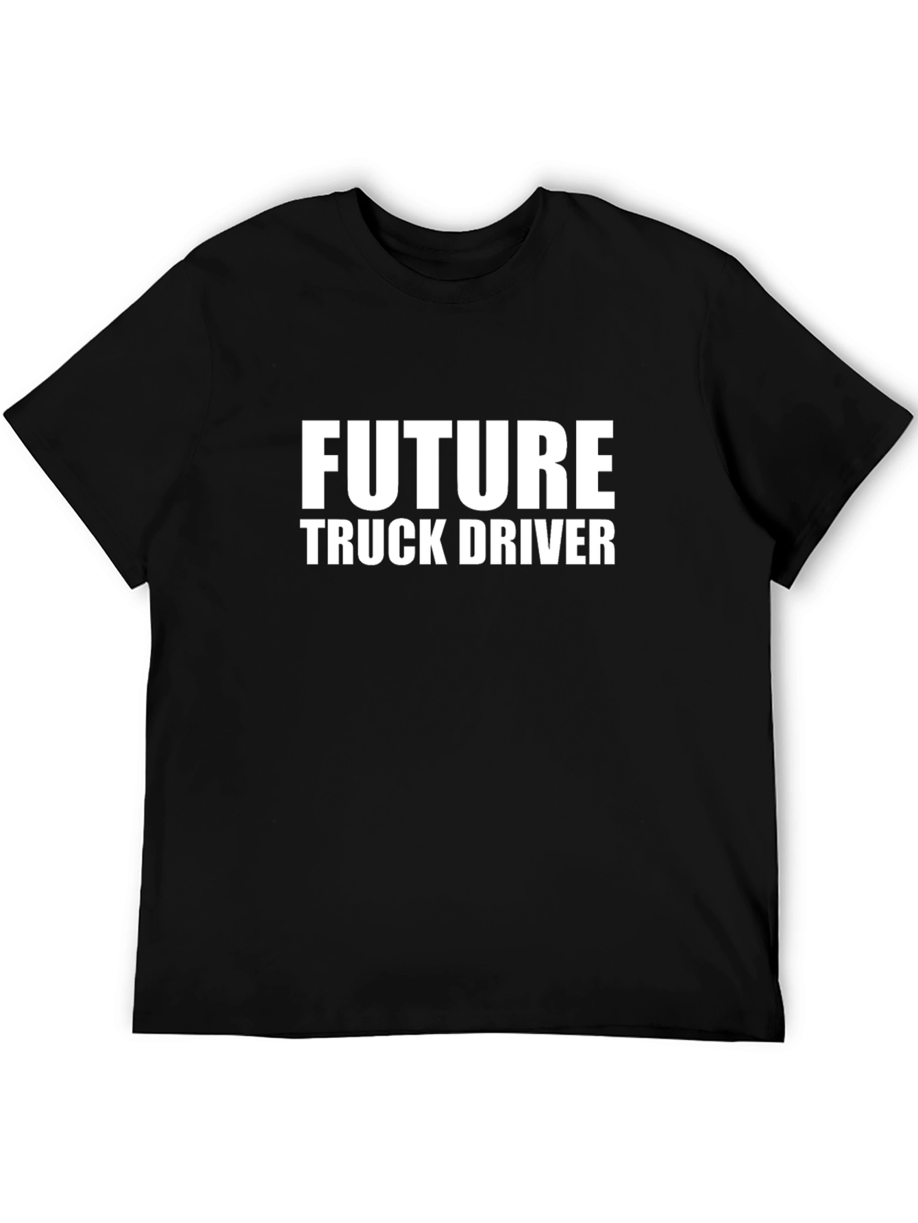 Future Truck Driver Black T-Shirt