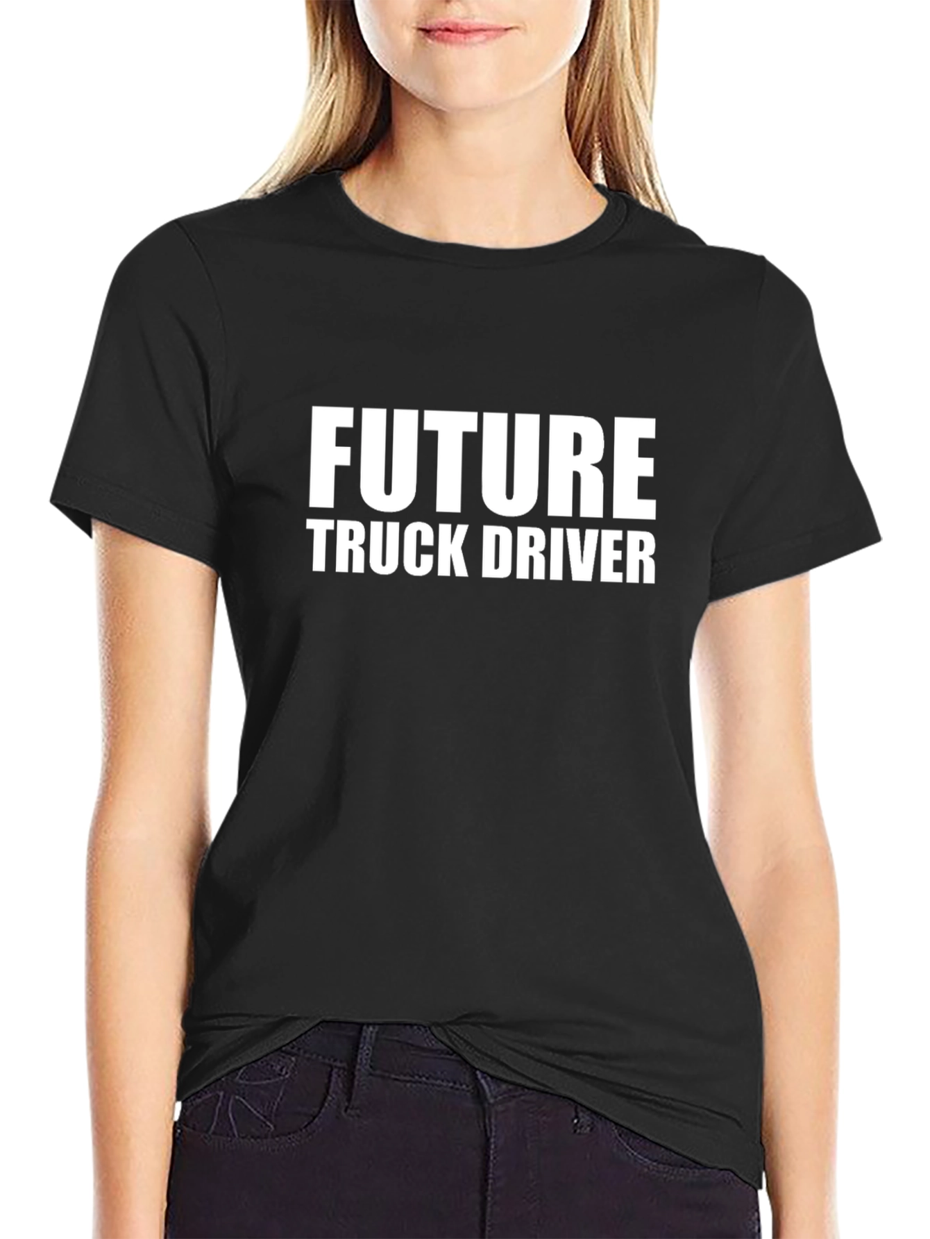 Future Truck Driver Black T-Shirt