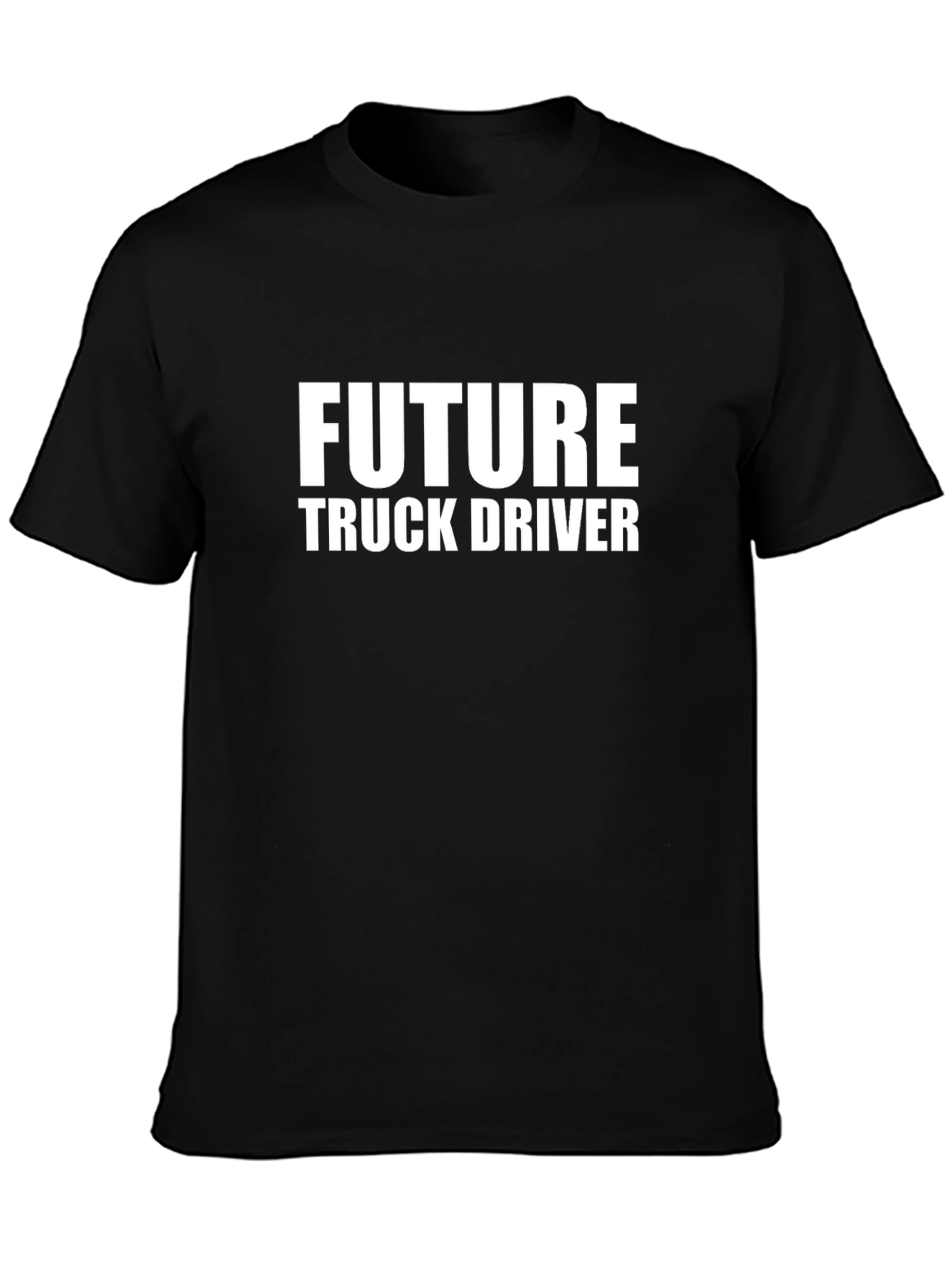 Future Truck Driver Black T-Shirt