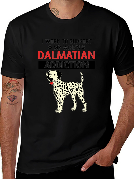 Dalmatian Addiction T-Shirt: Humorous Dog Lover Tee