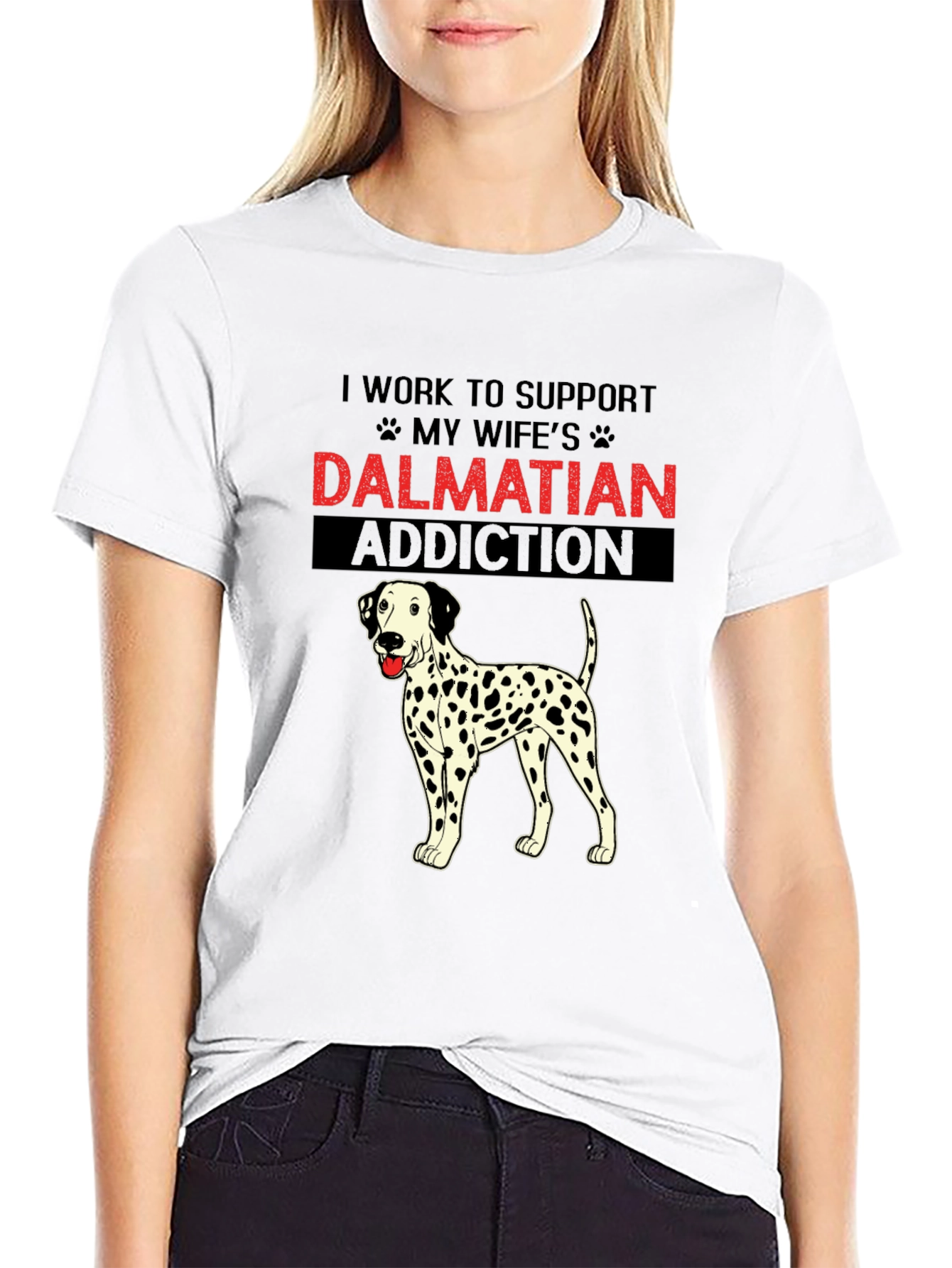 Dalmatian Addiction T-Shirt: Humorous Dog Lover Tee