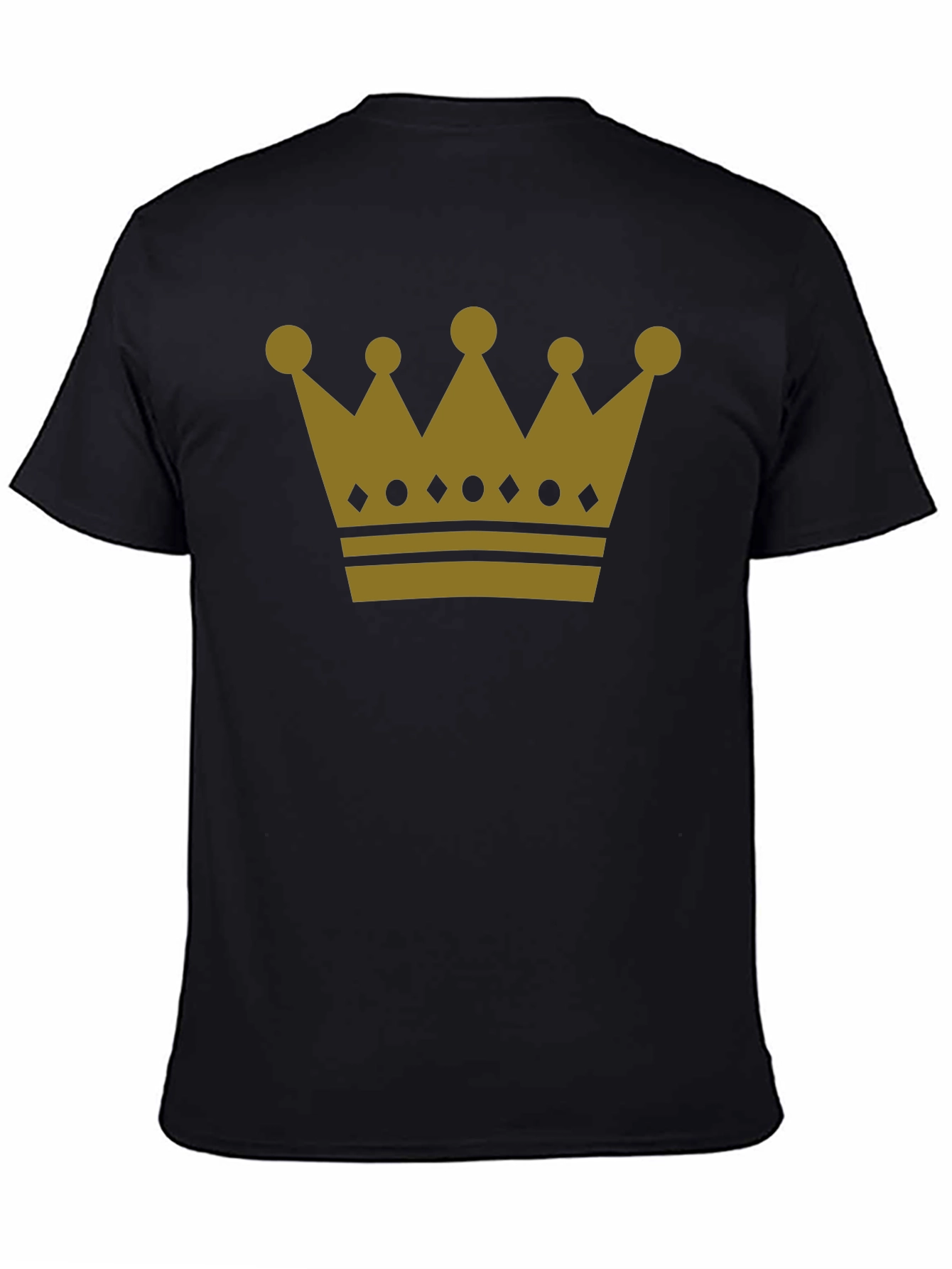 Kings Crown Graphic Tee - Black Cotton Shirt