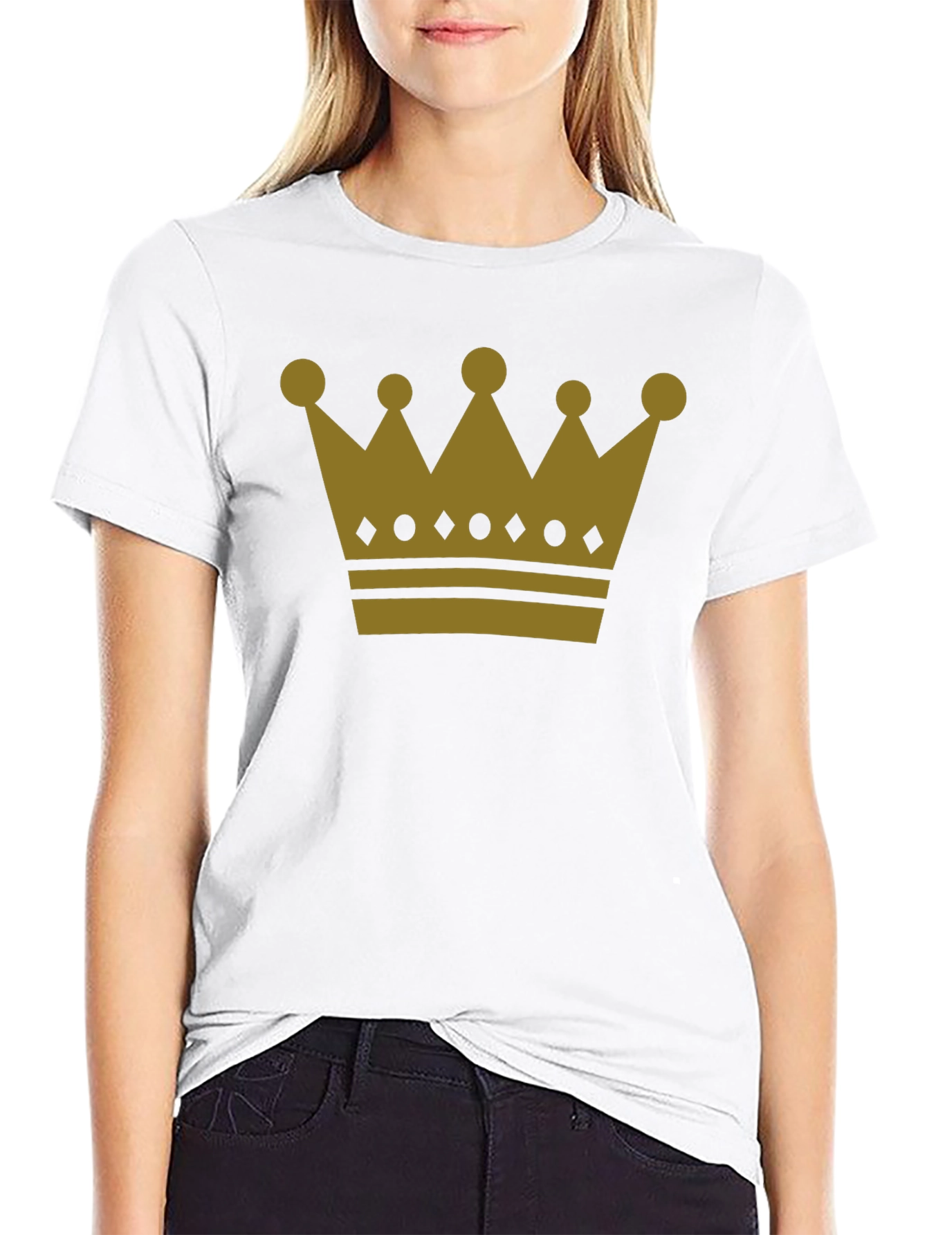 Kings Crown Graphic Tee - Black Cotton Shirt