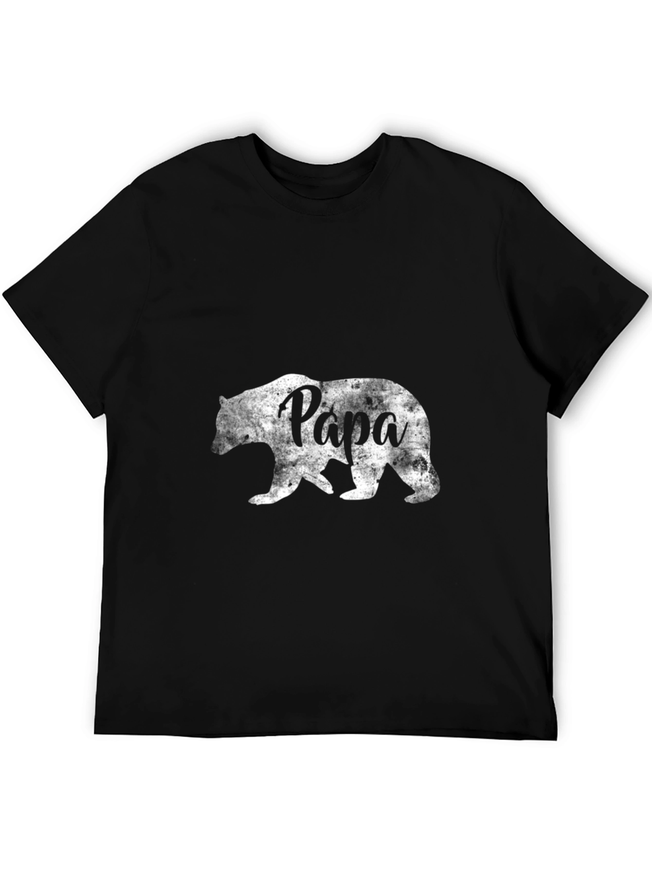 Papa Bear Graphic T-Shirt - Black