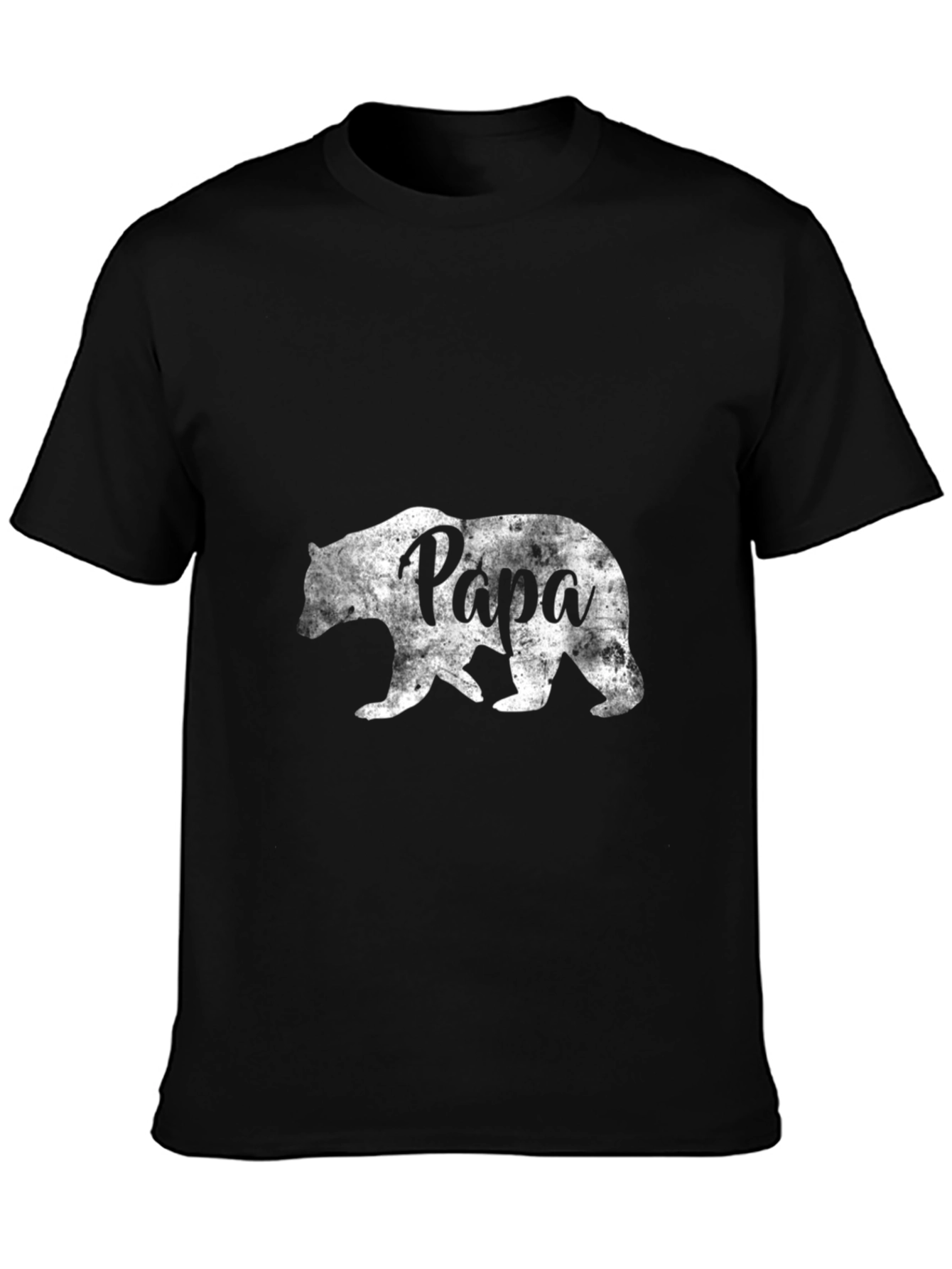 Papa Bear Graphic T-Shirt - Black