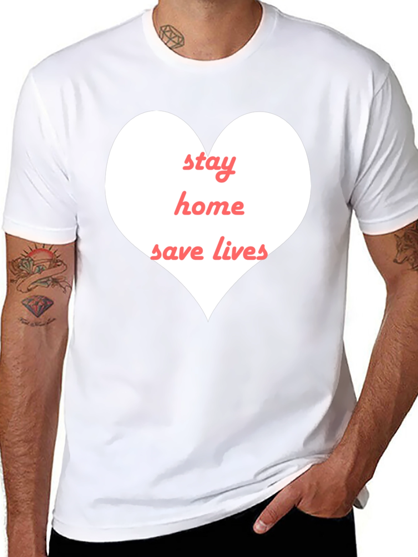 Stay Home Save Lives Graphic Tee