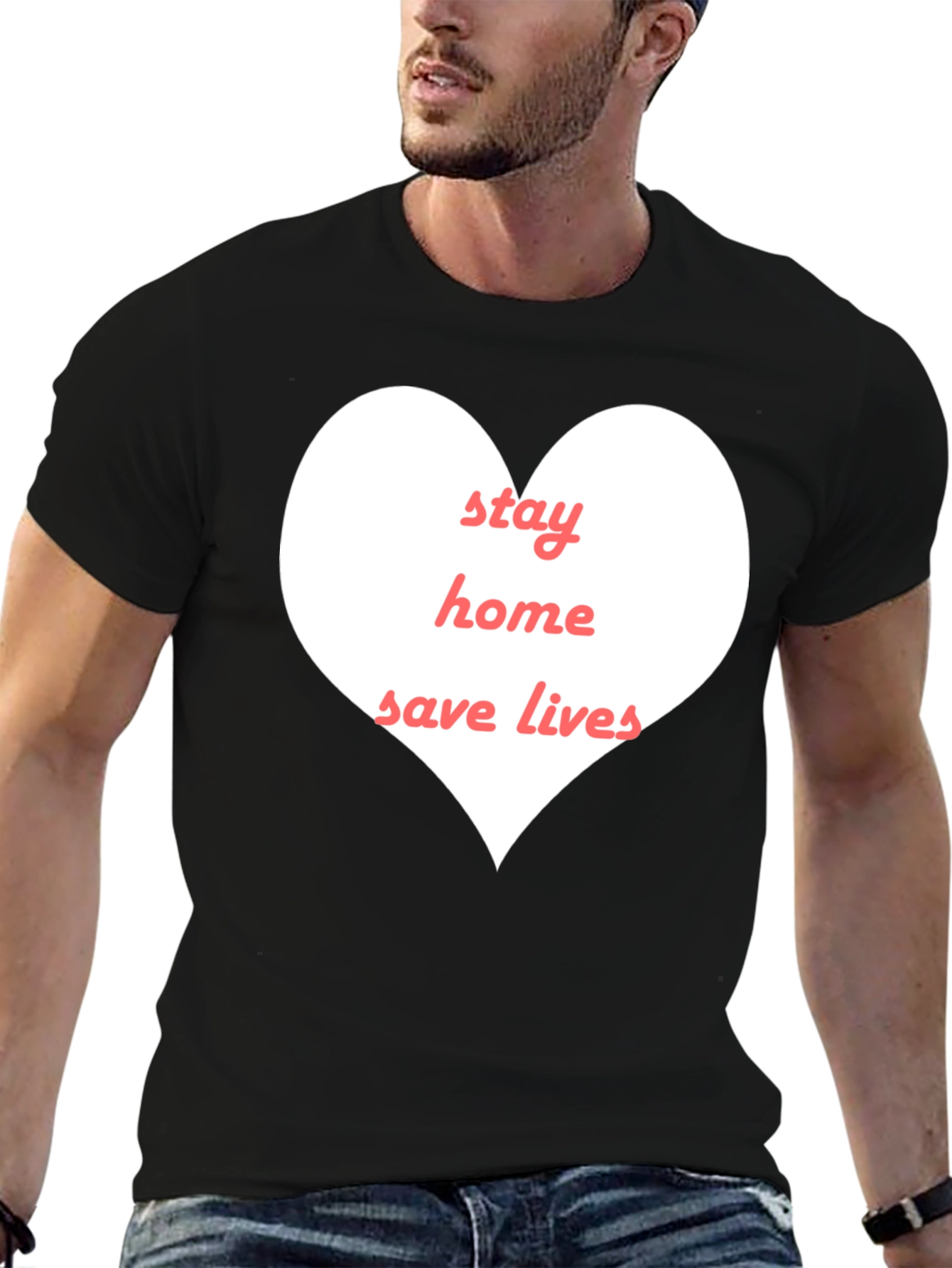 Stay Home Save Lives Graphic Tee
