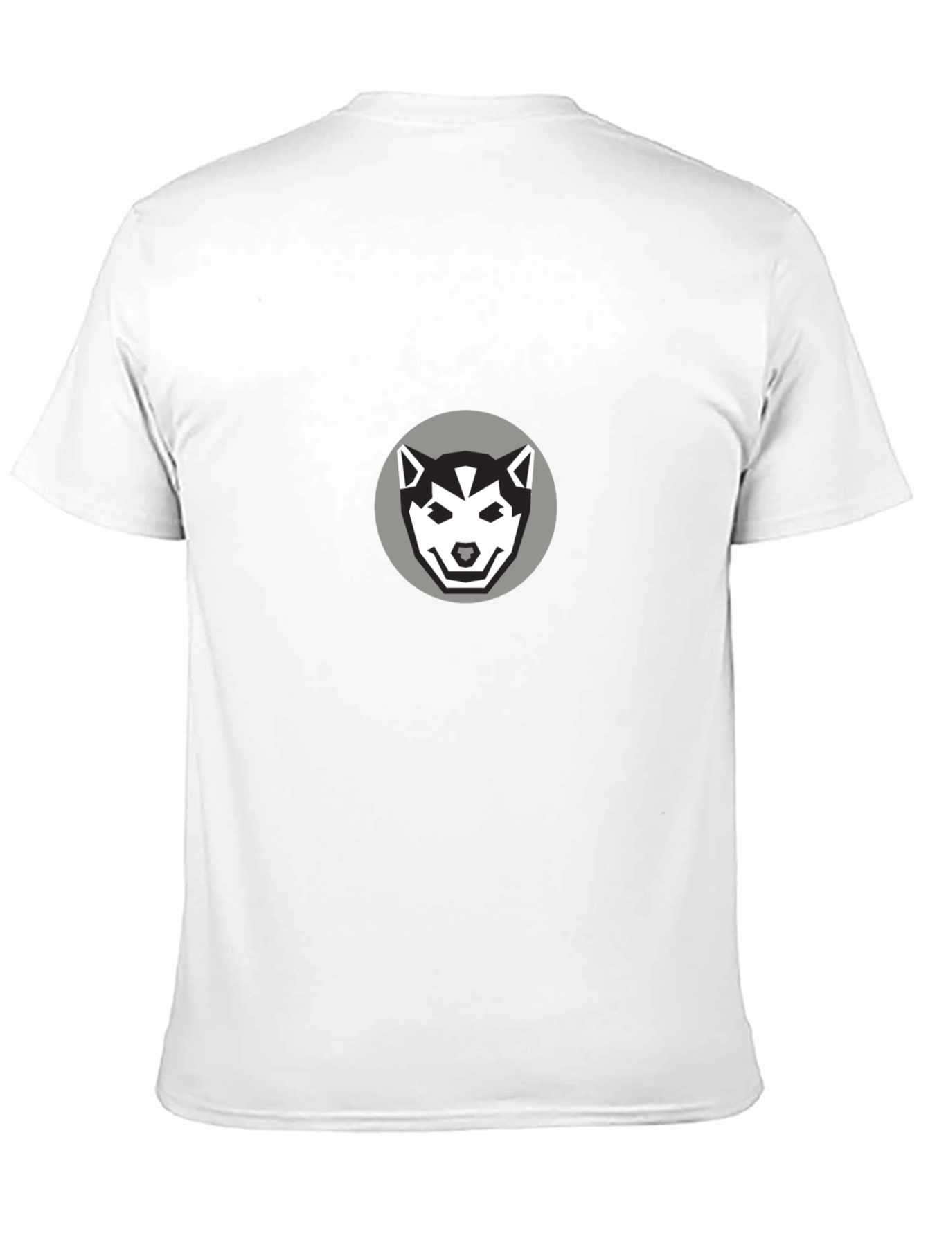 Husky Graphic Tee - Black Cotton T-Shirt