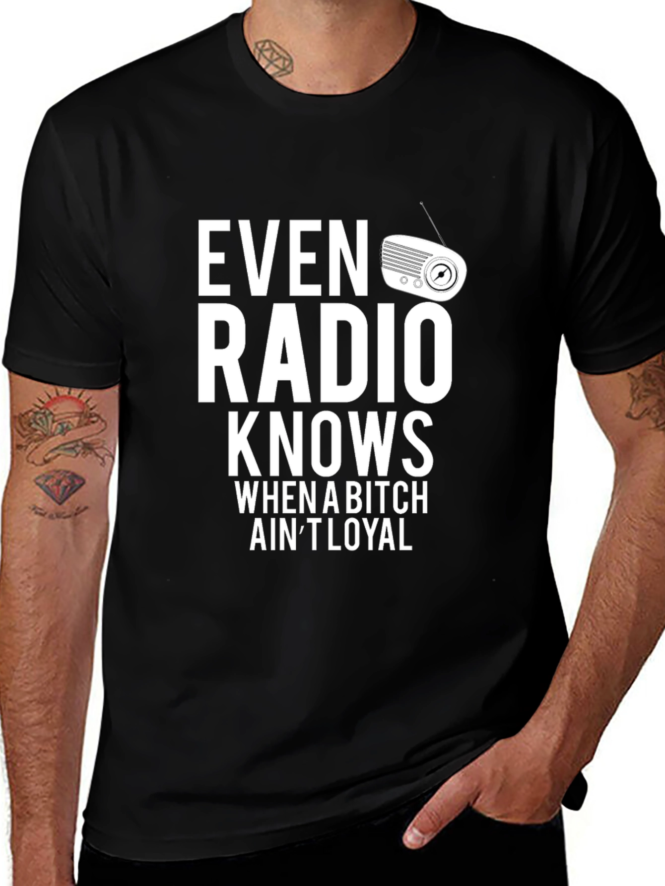 Even Radio Knows Mens Graphic Tee