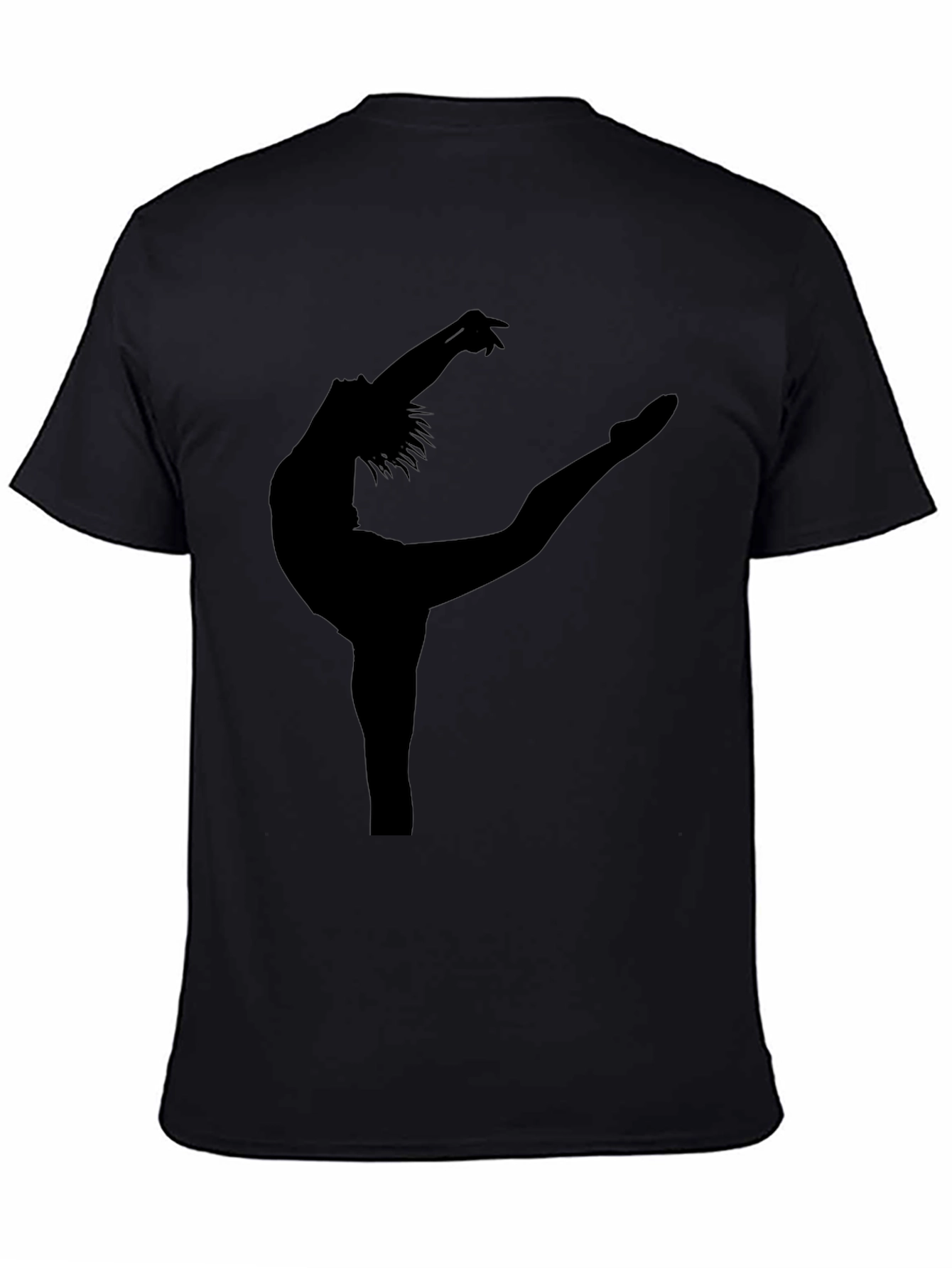 Black Dancer Silhouette Graphic Tee