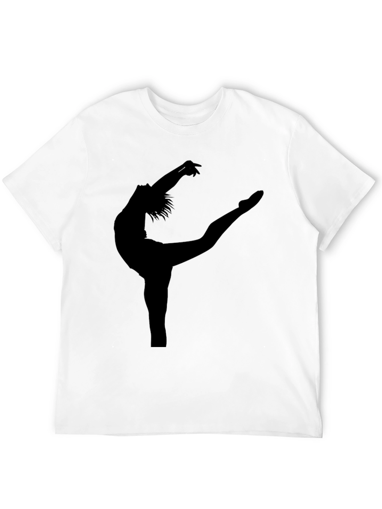 Black Dancer Silhouette Graphic Tee