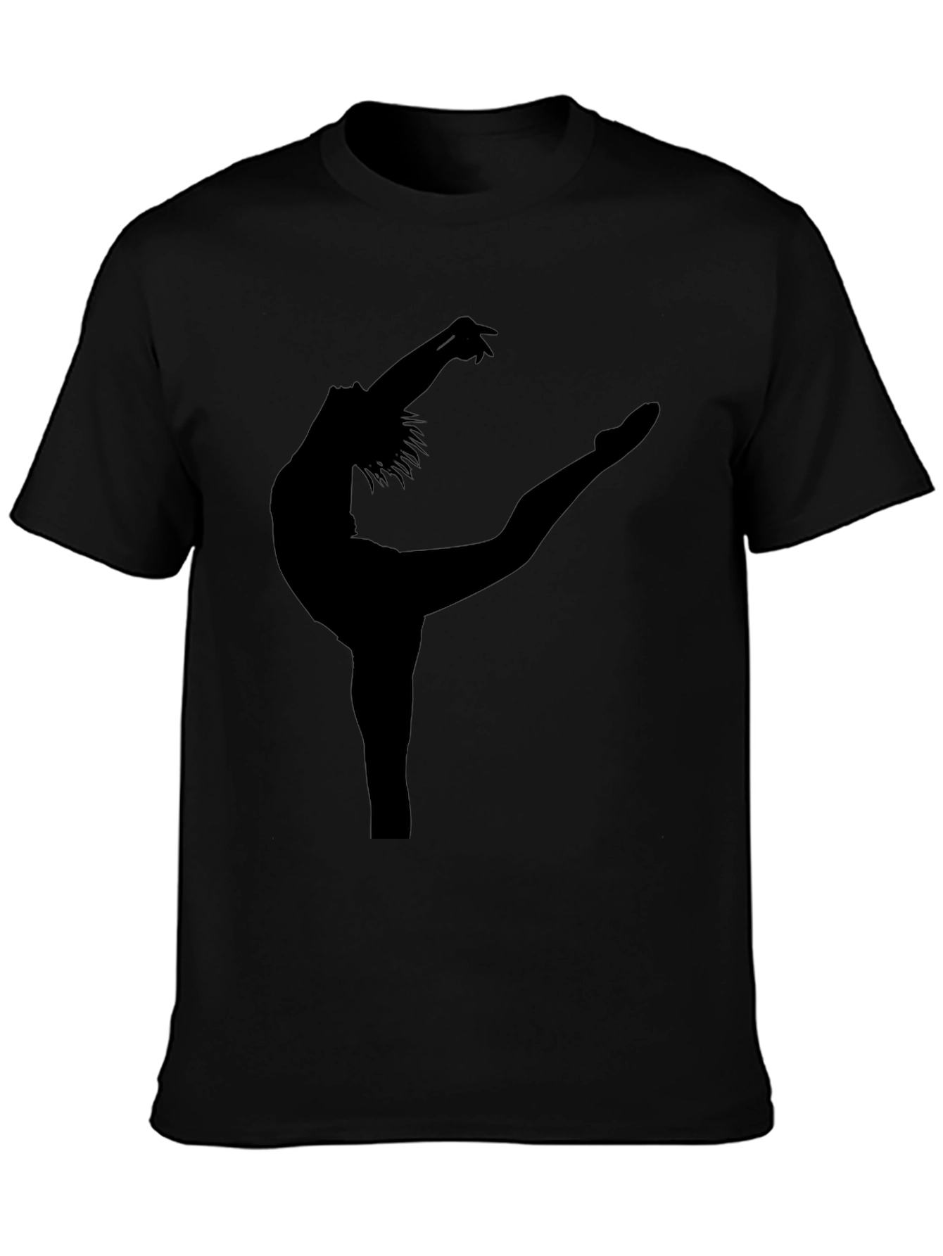 Black Dancer Silhouette Graphic Tee