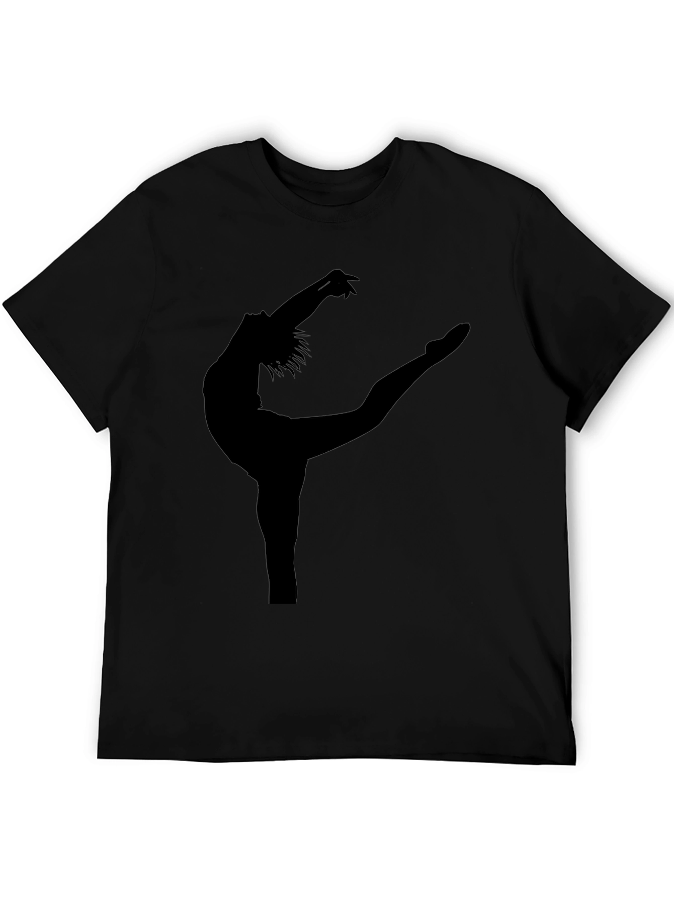Black Dancer Silhouette Graphic Tee