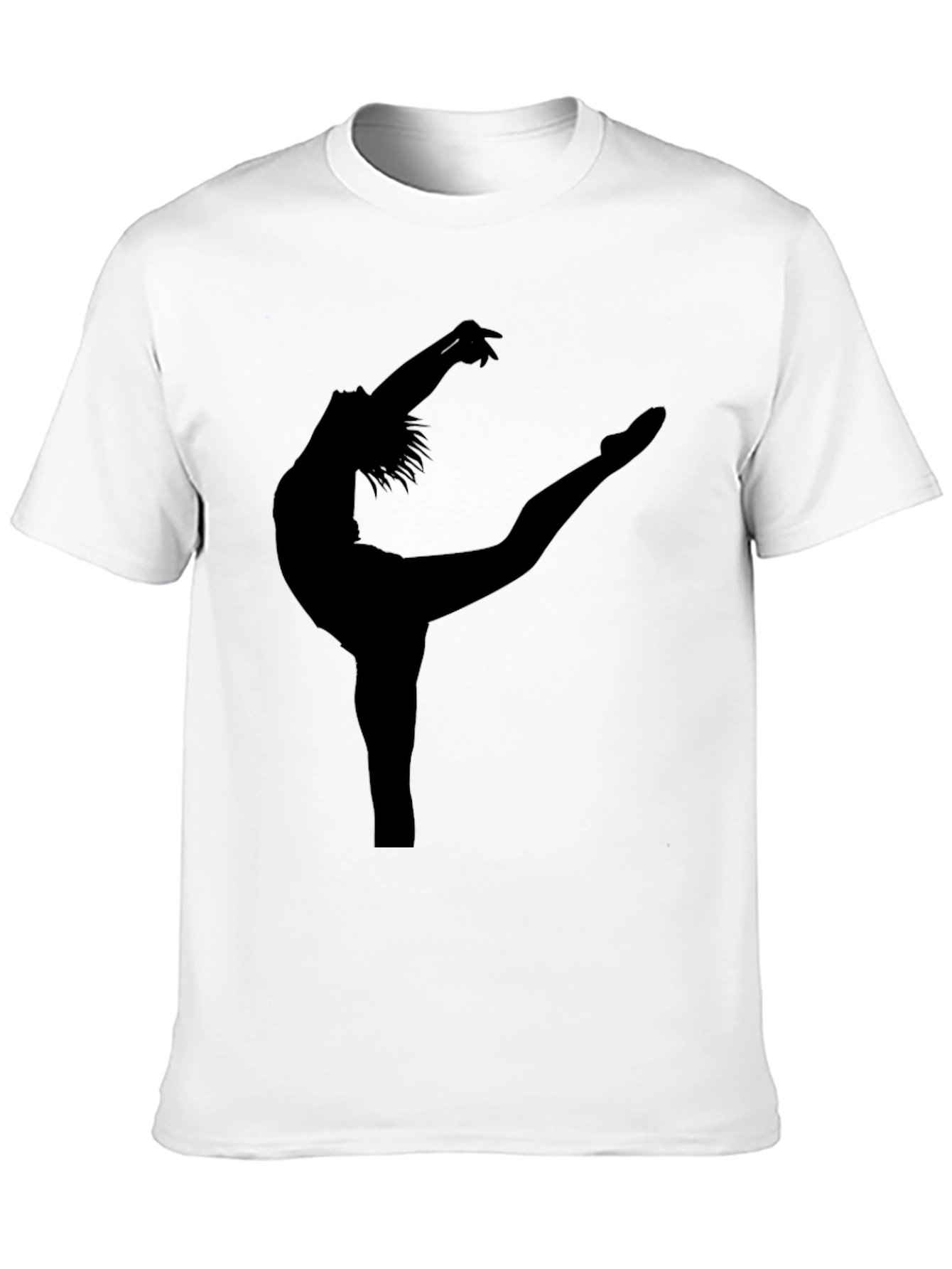 Black Dancer Silhouette Graphic Tee