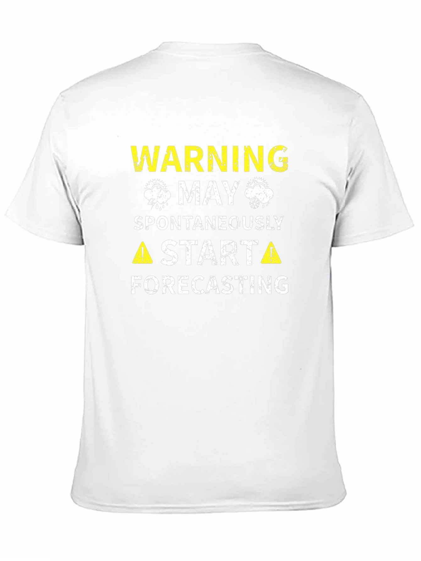 Warning May Spontaneously Start Forecasting Black T-Shirt