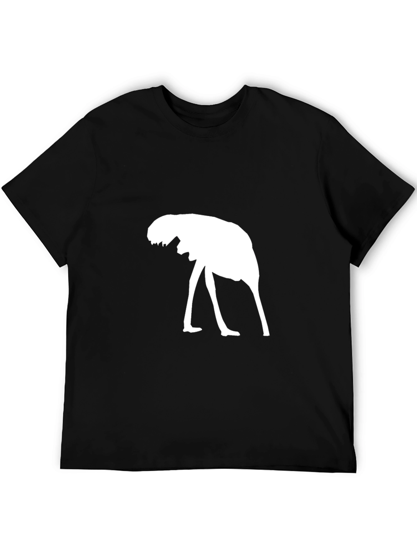Ostrich Silhouette Black T-Shirt