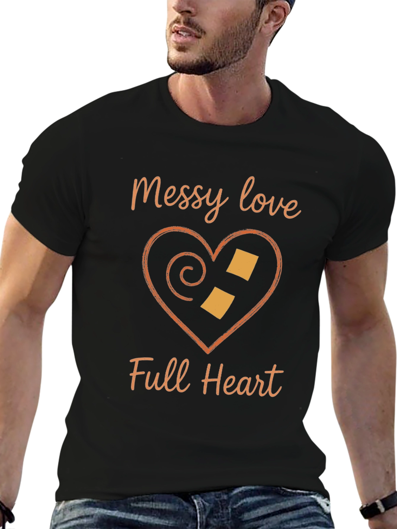 Messy Love Full Heart Graphic T-Shirt