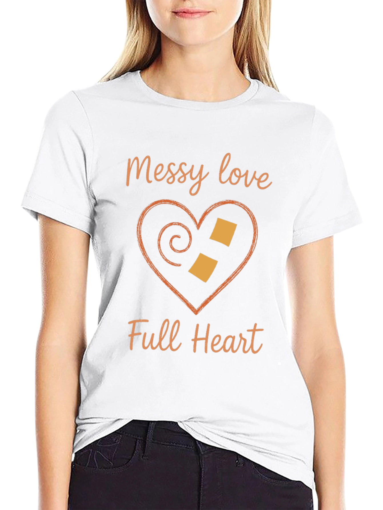 Messy Love Full Heart Graphic T-Shirt