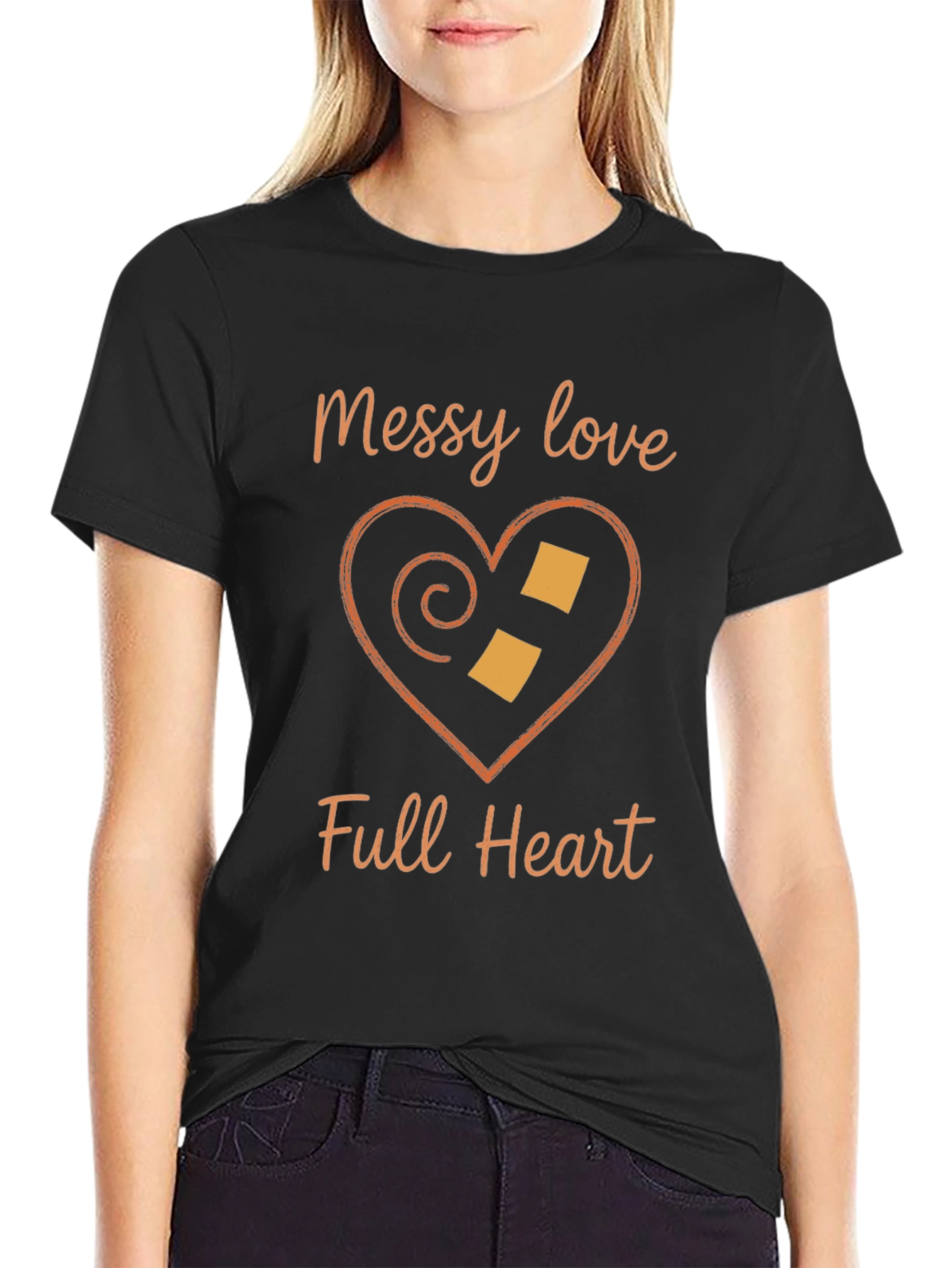 Messy Love Full Heart Graphic T-Shirt