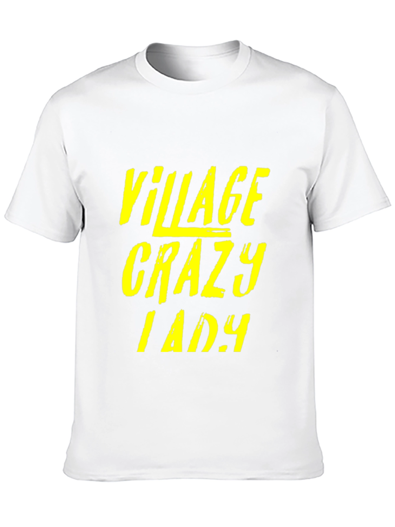 Village Crazy Lady Graphic T-Shirt - Unisex Black Tee
