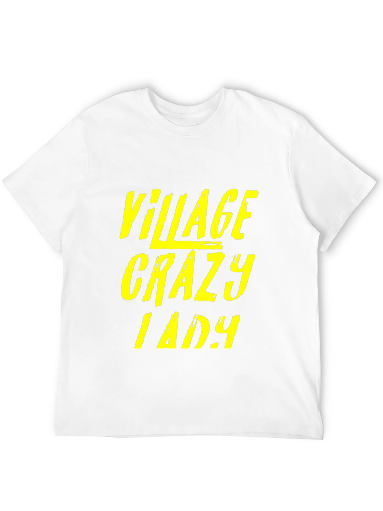 Village Crazy Lady Graphic T-Shirt - Unisex Black Tee