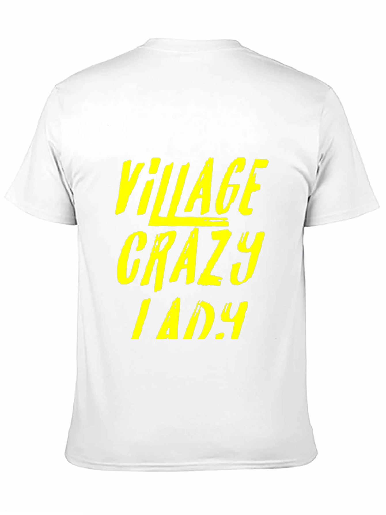 Village Crazy Lady Graphic T-Shirt - Unisex Black Tee