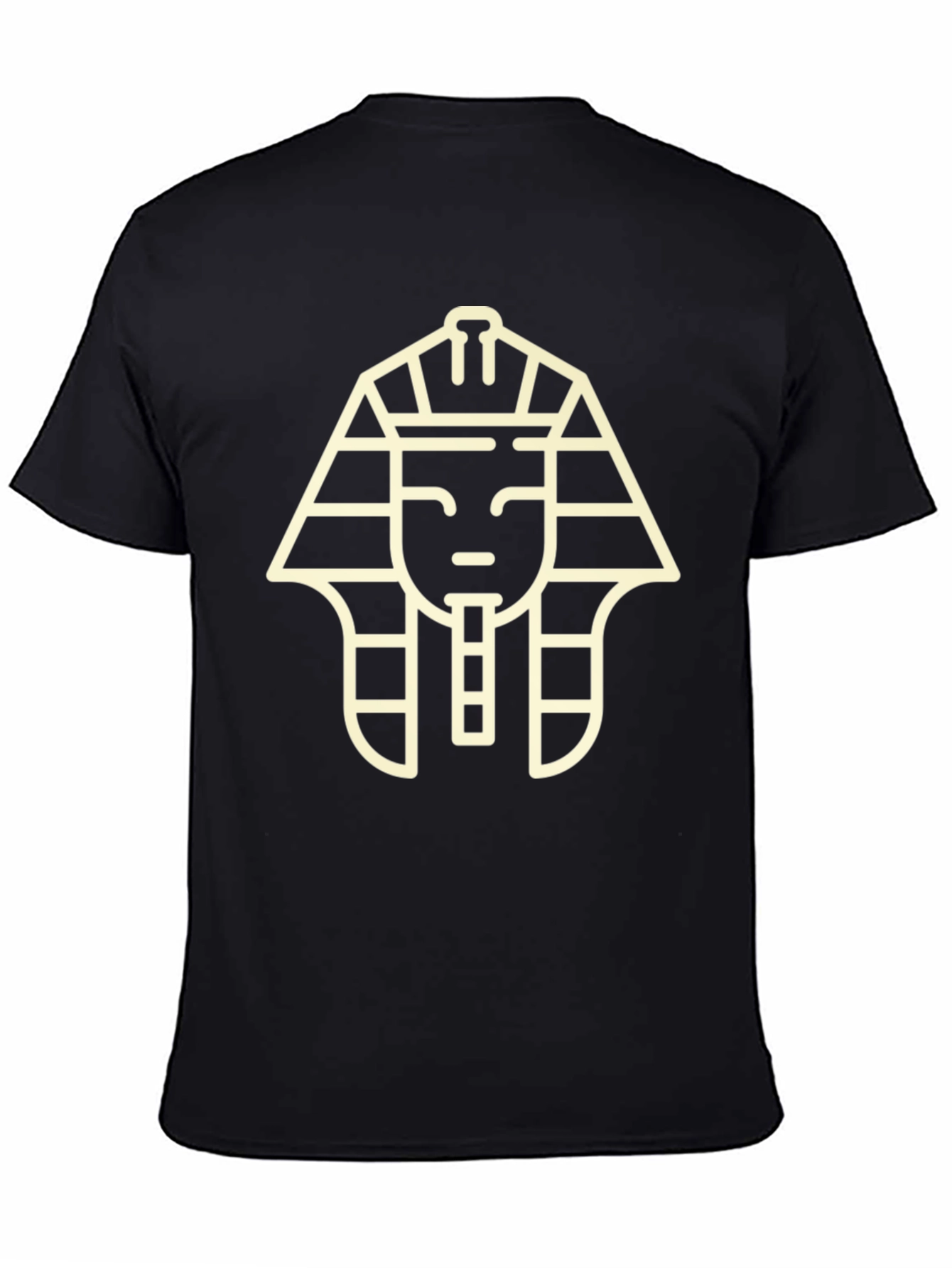 Egyptian Pharaoh Graphic Tee - Black Crew Neck