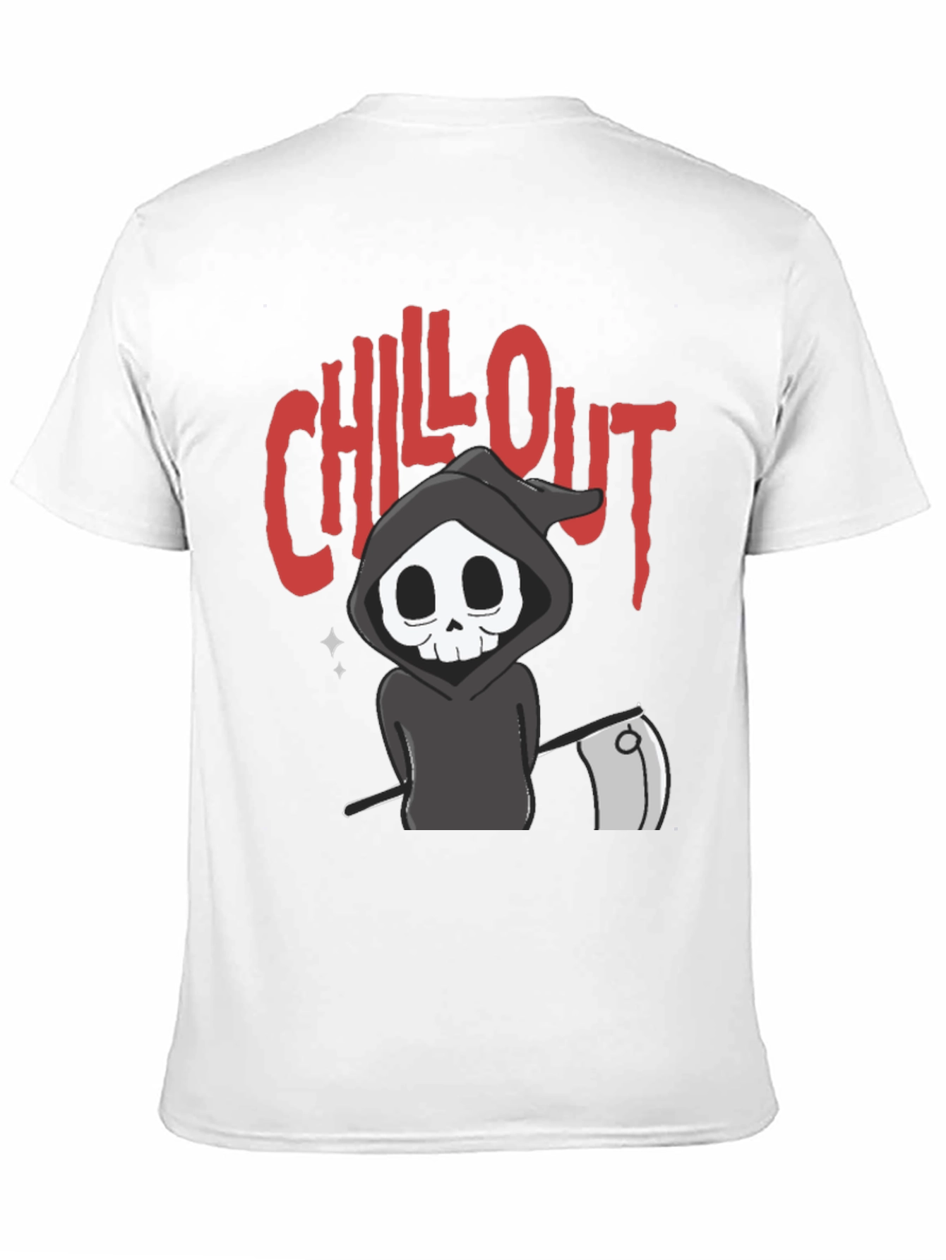 Chill Out Grim Reaper Graphic T-Shirt