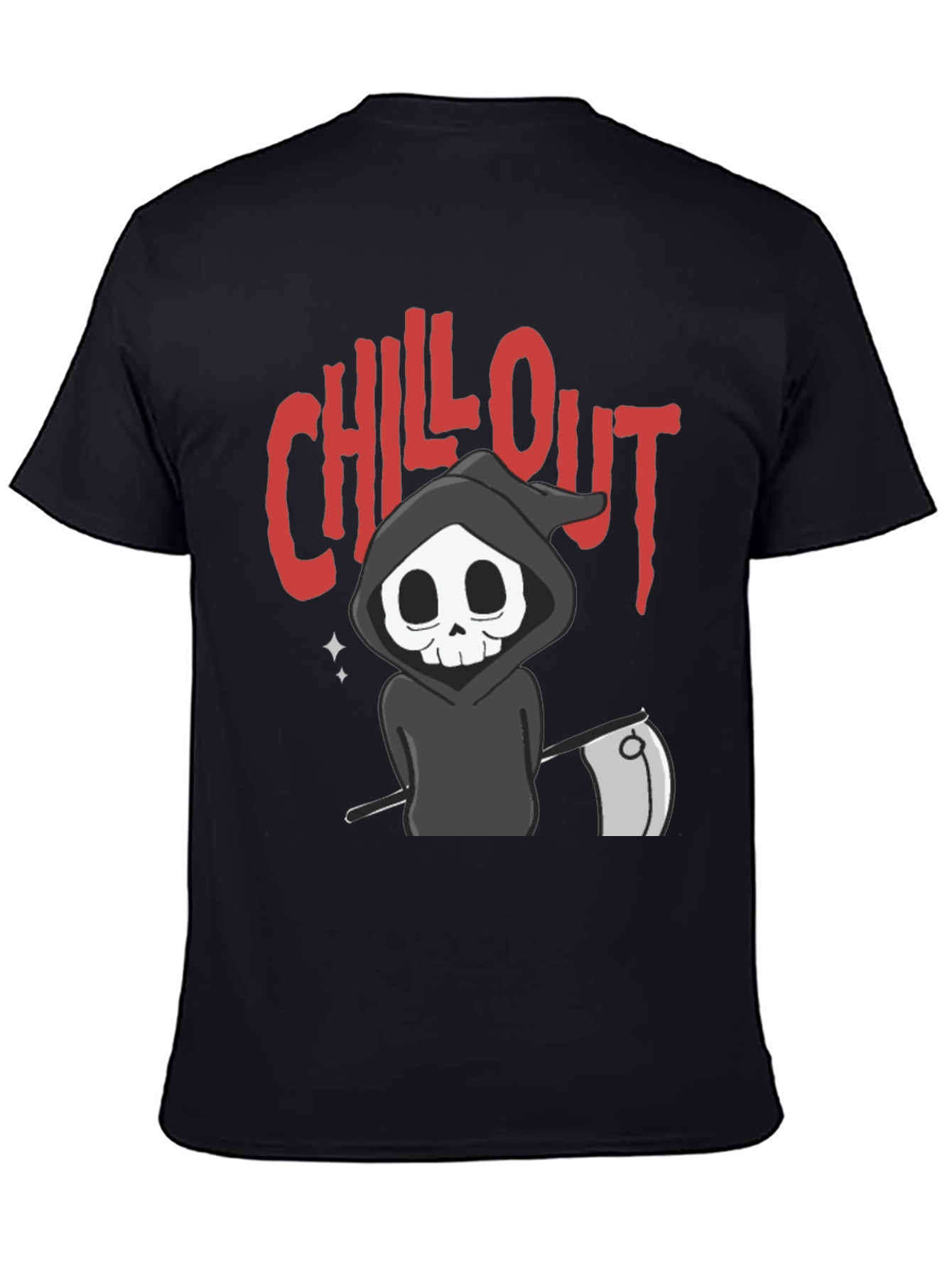 Chill Out Grim Reaper Graphic T-Shirt