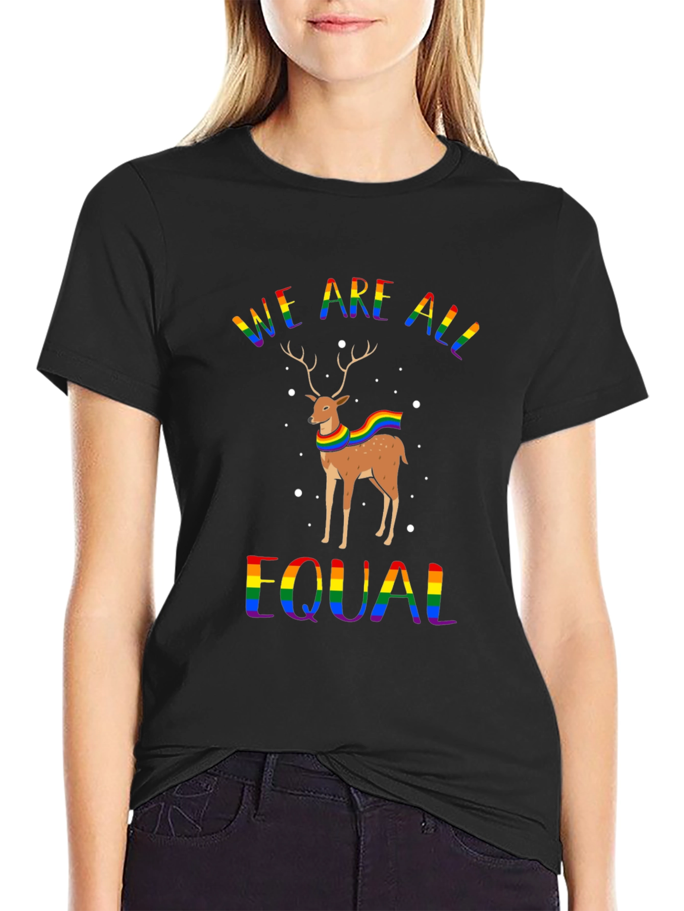LGBTQ+ Equality Deer Graphic Tee