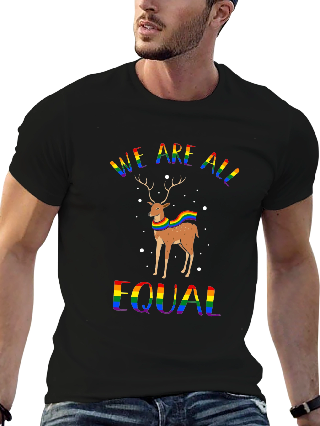 LGBTQ+ Equality Deer Graphic Tee
