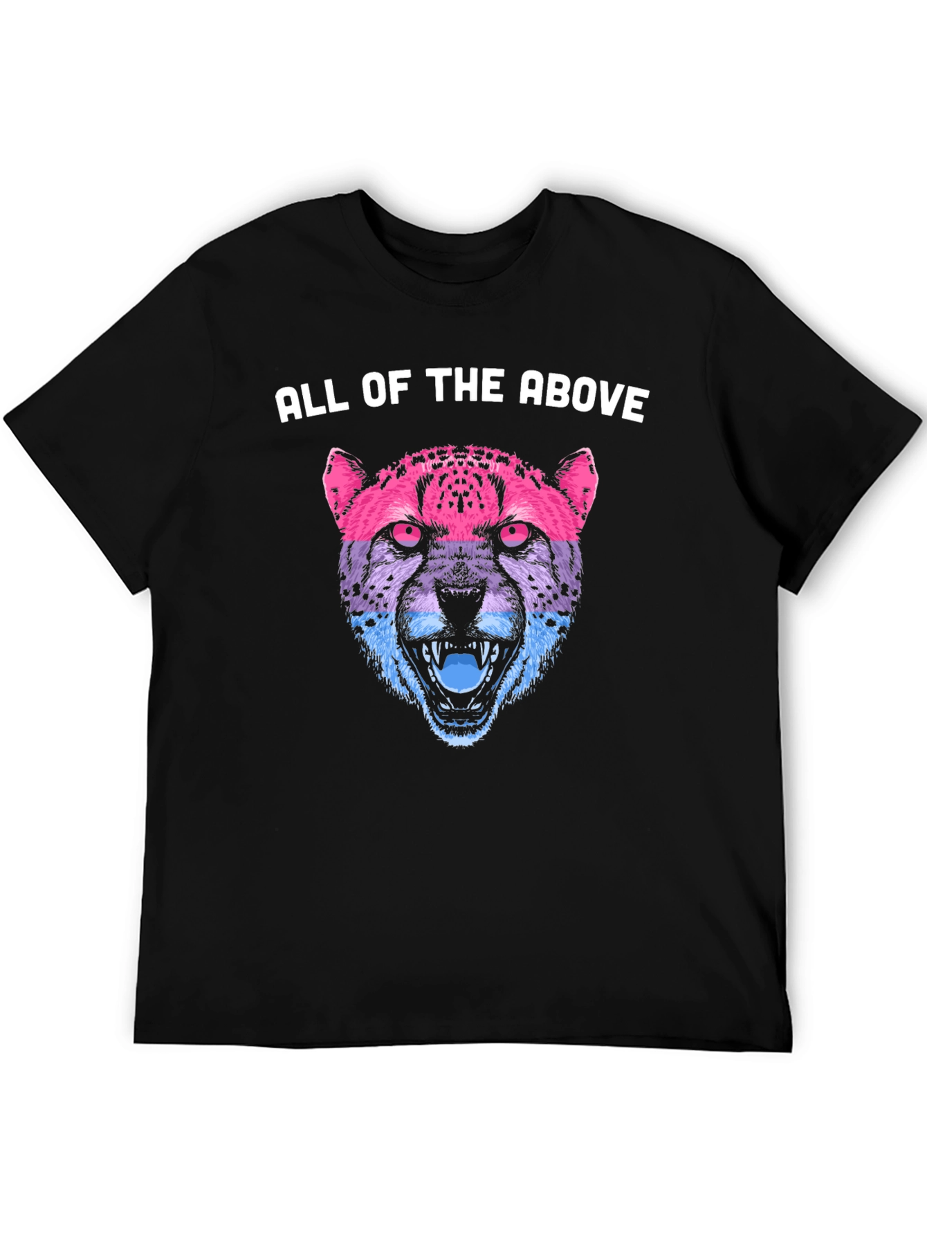 Bisexual Pride Cheetah Graphic T-Shirt