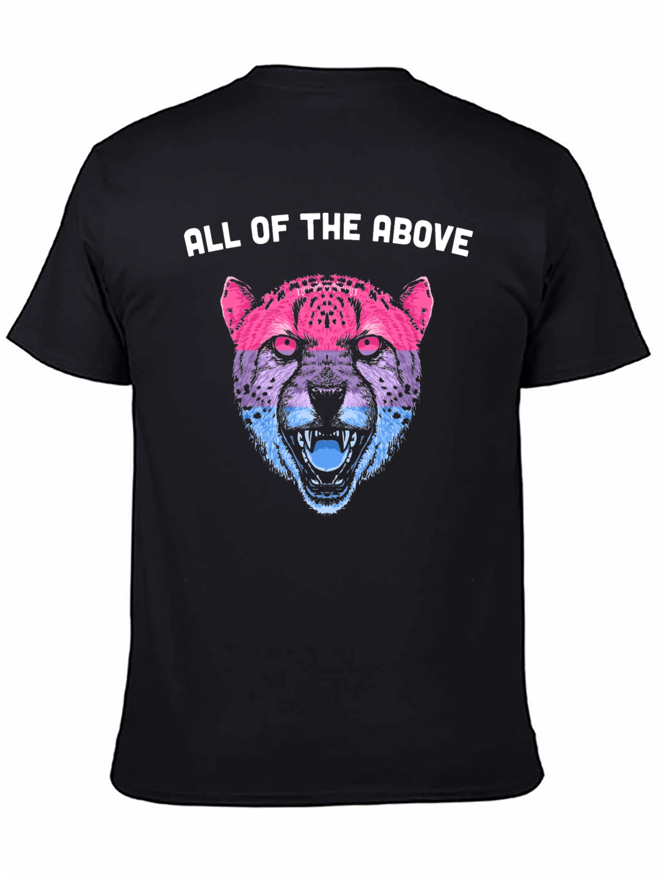 Bisexual Pride Cheetah Graphic T-Shirt