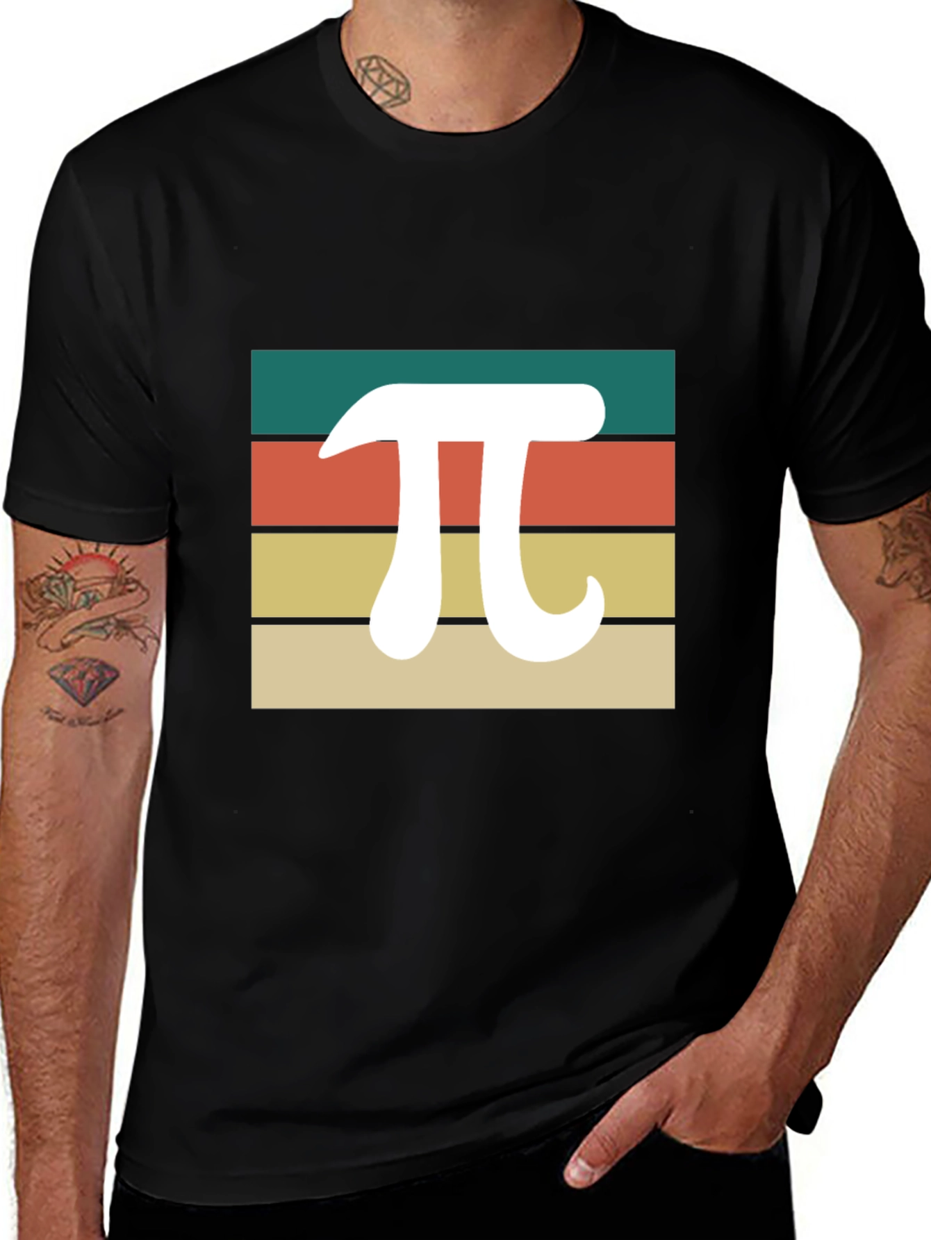 Retro Pi Symbol Graphic Tee - Math Lover T-Shirt
