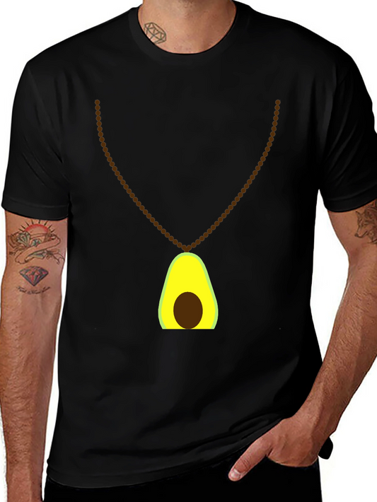 Avocado Necklace Graphic Tee - Stylish & Fun