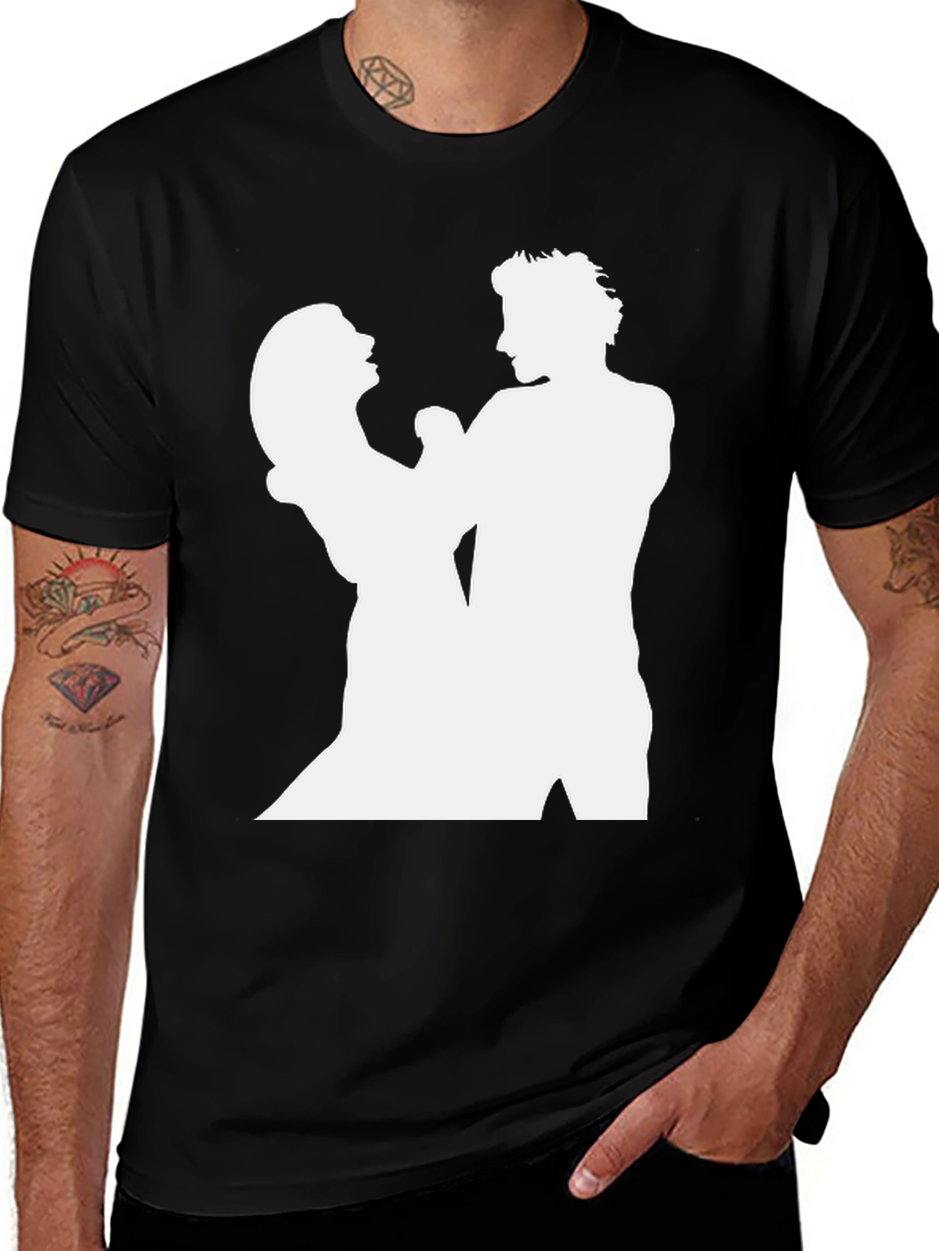 Dirty Dancing Silhouette Black T-Shirt