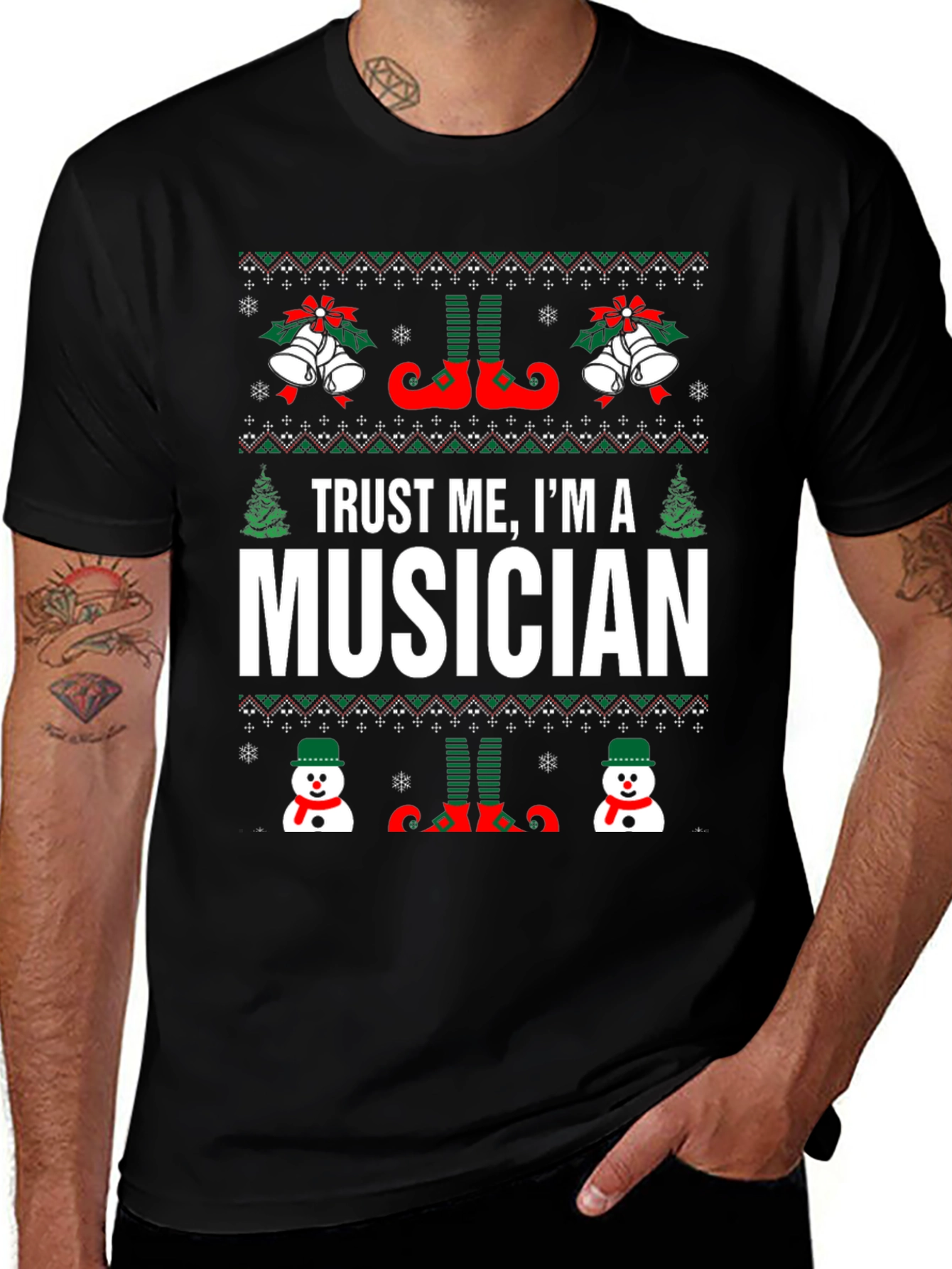 Trust Me Im A Musician Christmas T-Shirt