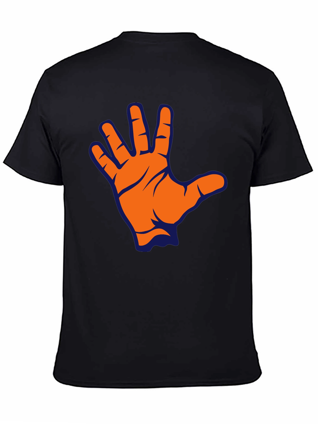 Live Long T-Shirt - Black Vulcan Salute Tee